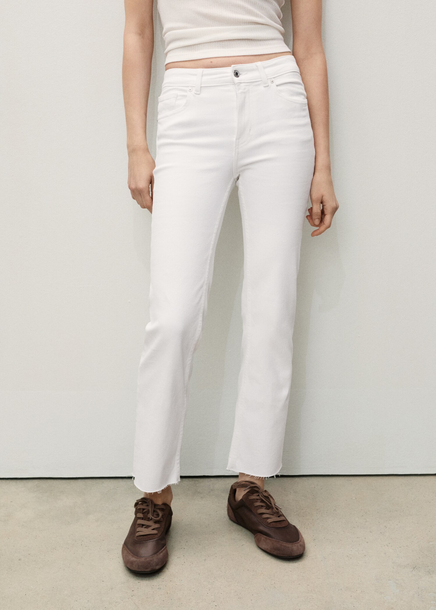 Sienna flared cropped jeans - Medium plane