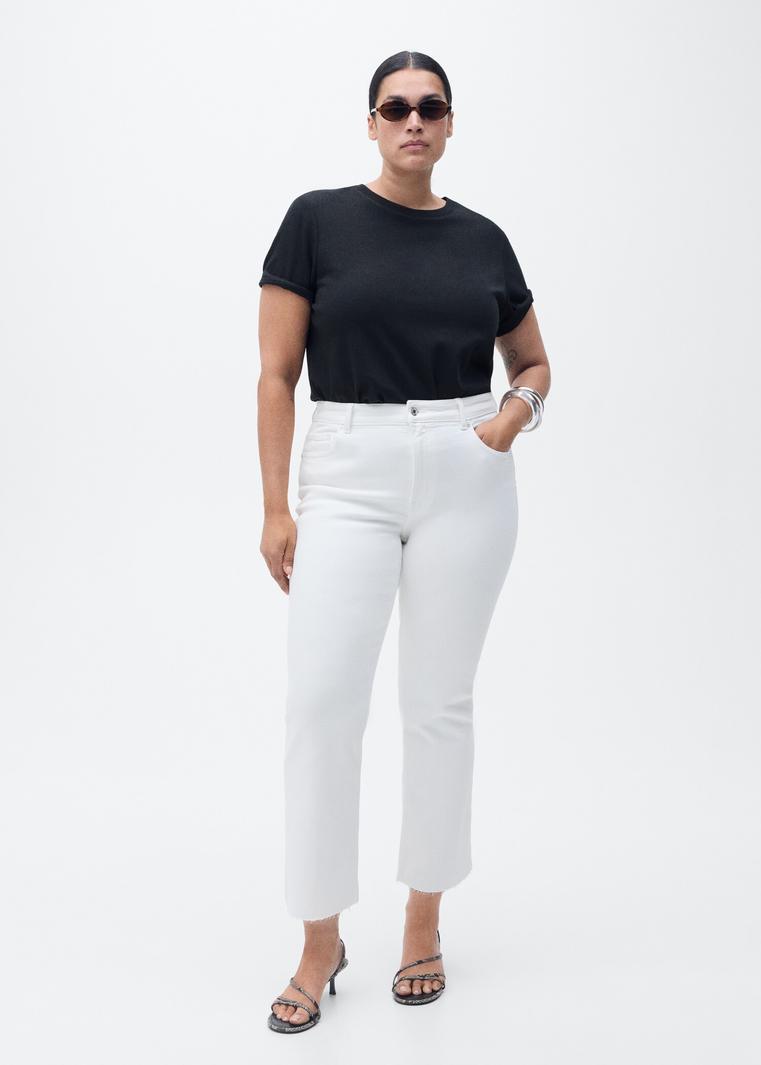 Sienna flared cropped jeans - Details of the article 3