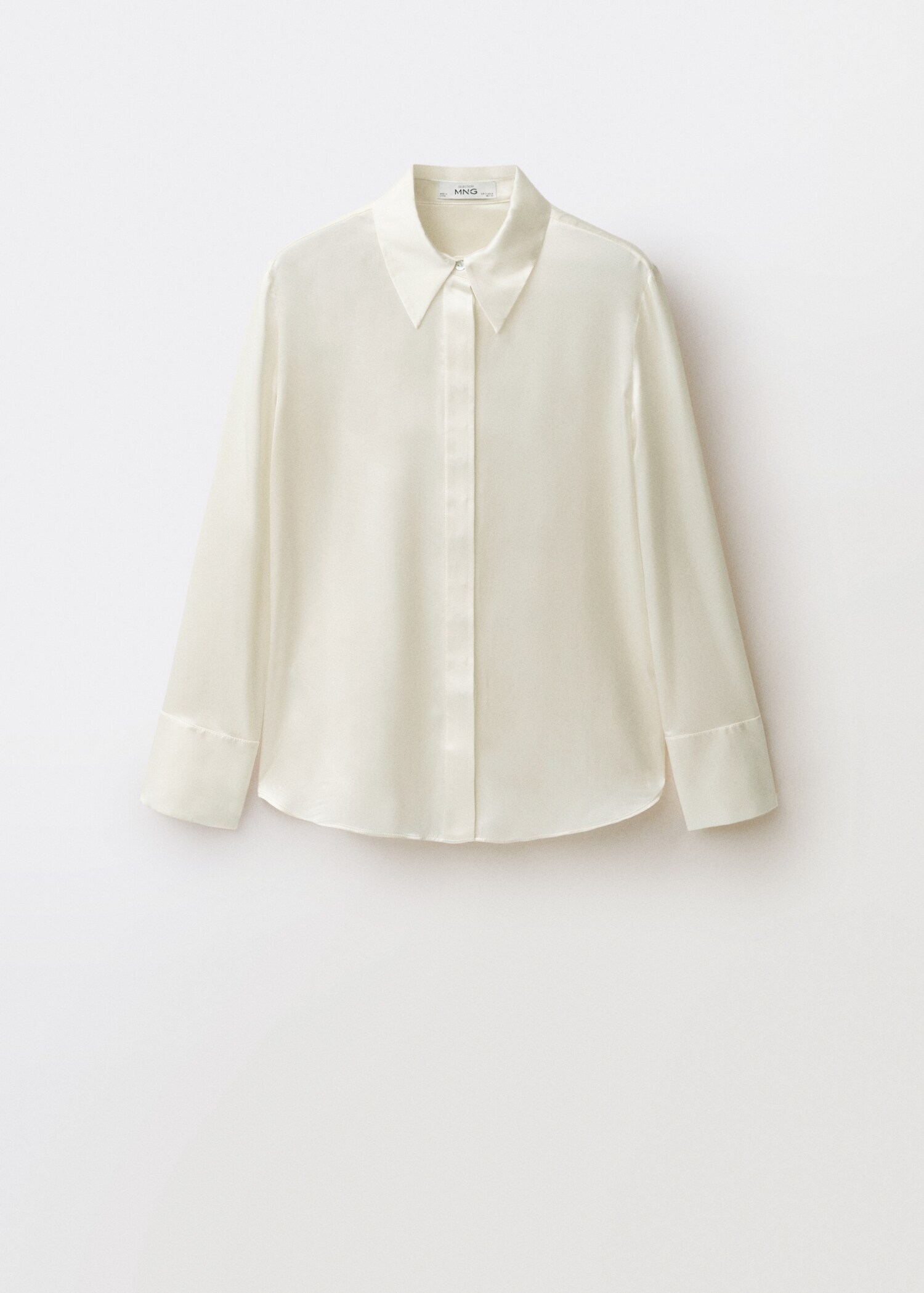 Satiniertes Seidenhemd - Artikel ohne Model