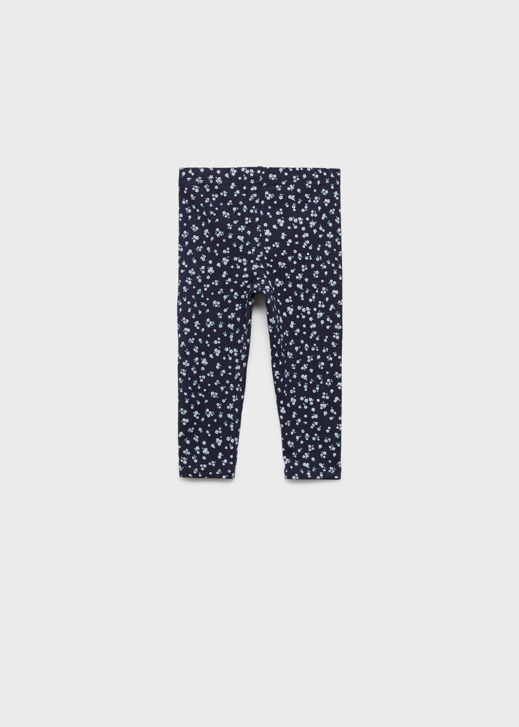 Leggings estampat floral - Revers de l'article, Blau marí fosc. Ref: 87084079-00.