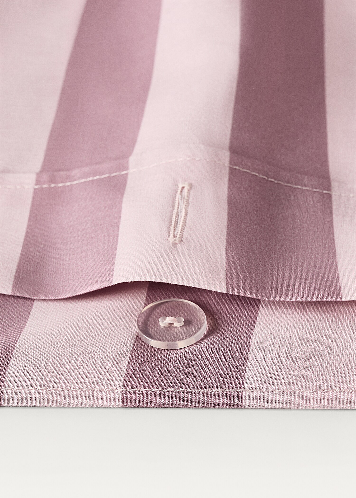 Grof gestreept dekbedovertrek van perkalkatoen voor kinderbed 90 cm - Detail van het artikel 1