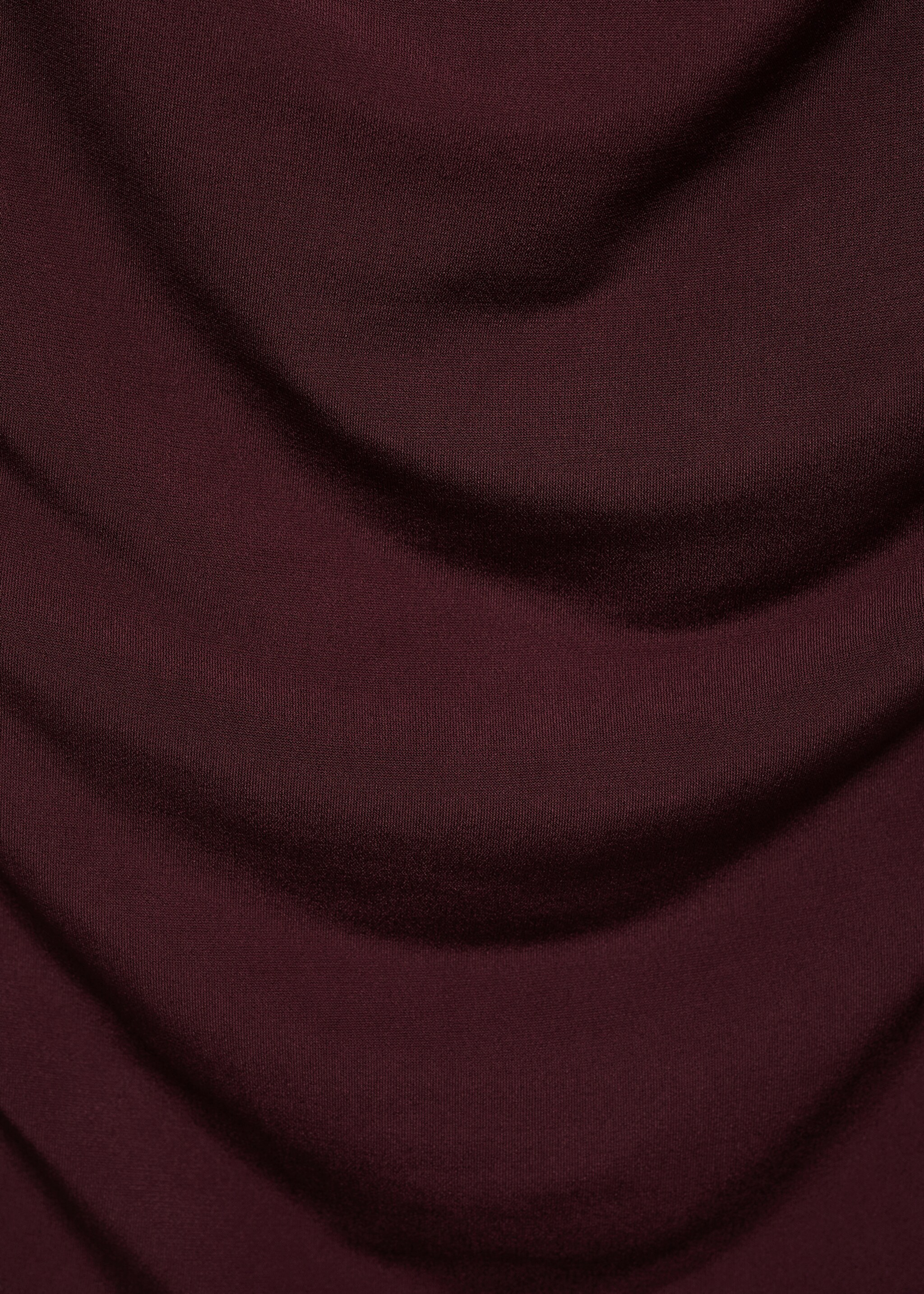 Draped fitted t-shirt - Details of the article 0, Wine. Ref: 87084091-00.