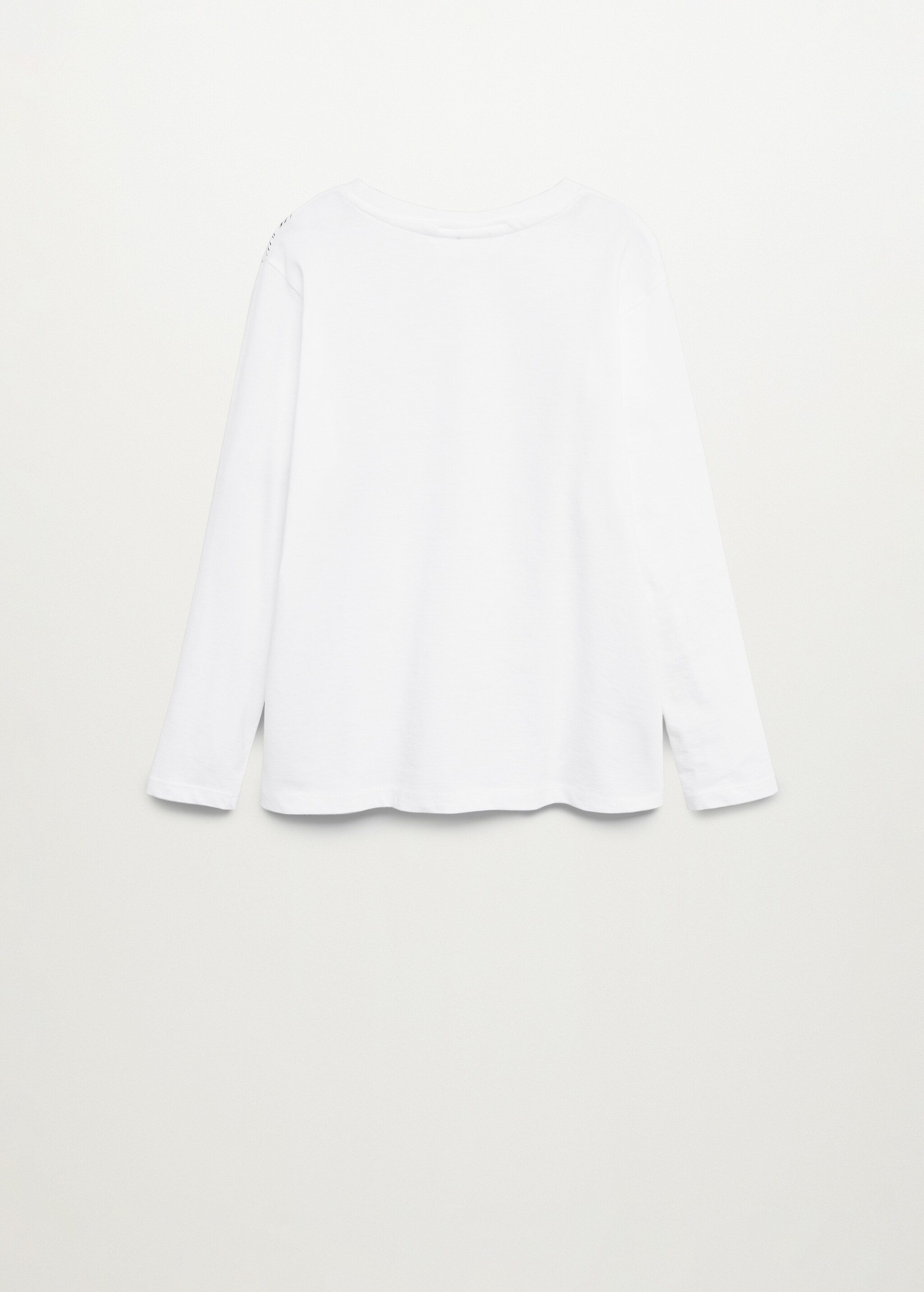 Organic printed cotton t-shirt - Reverse of the article