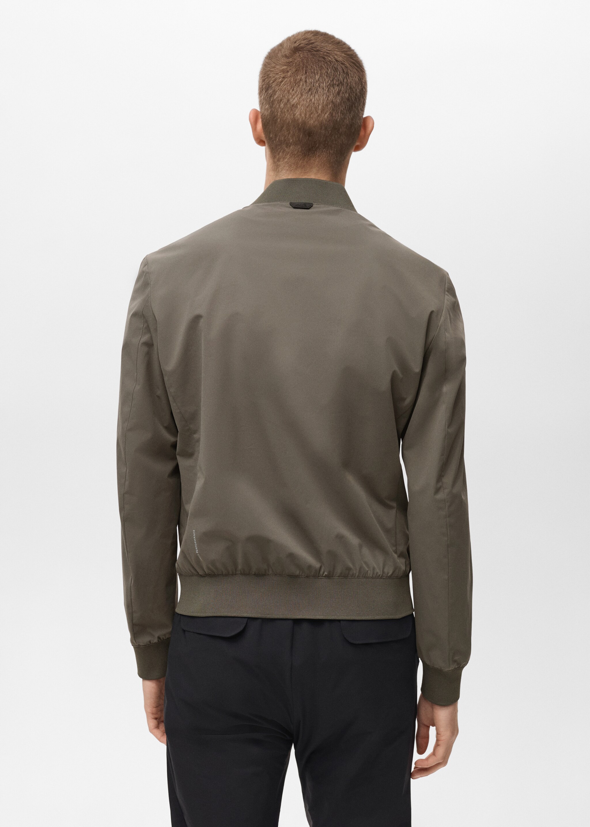 Waterproof bomber with COOLMAX® technology - Reverse of the article, Medium Green. Ref: 87084388-00.