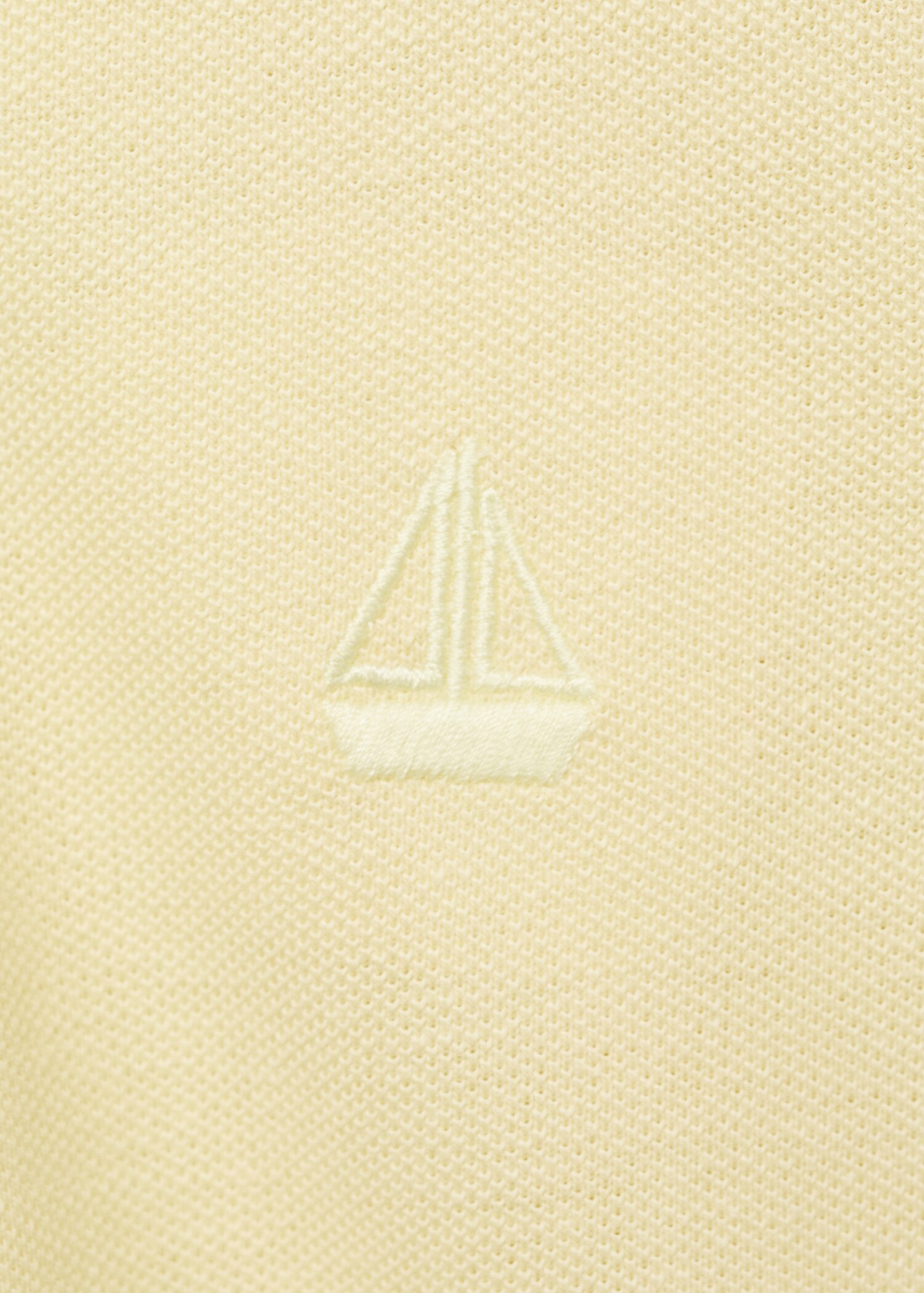 Gebreid poloshirt met korte mouw - Detail van het artikel 0