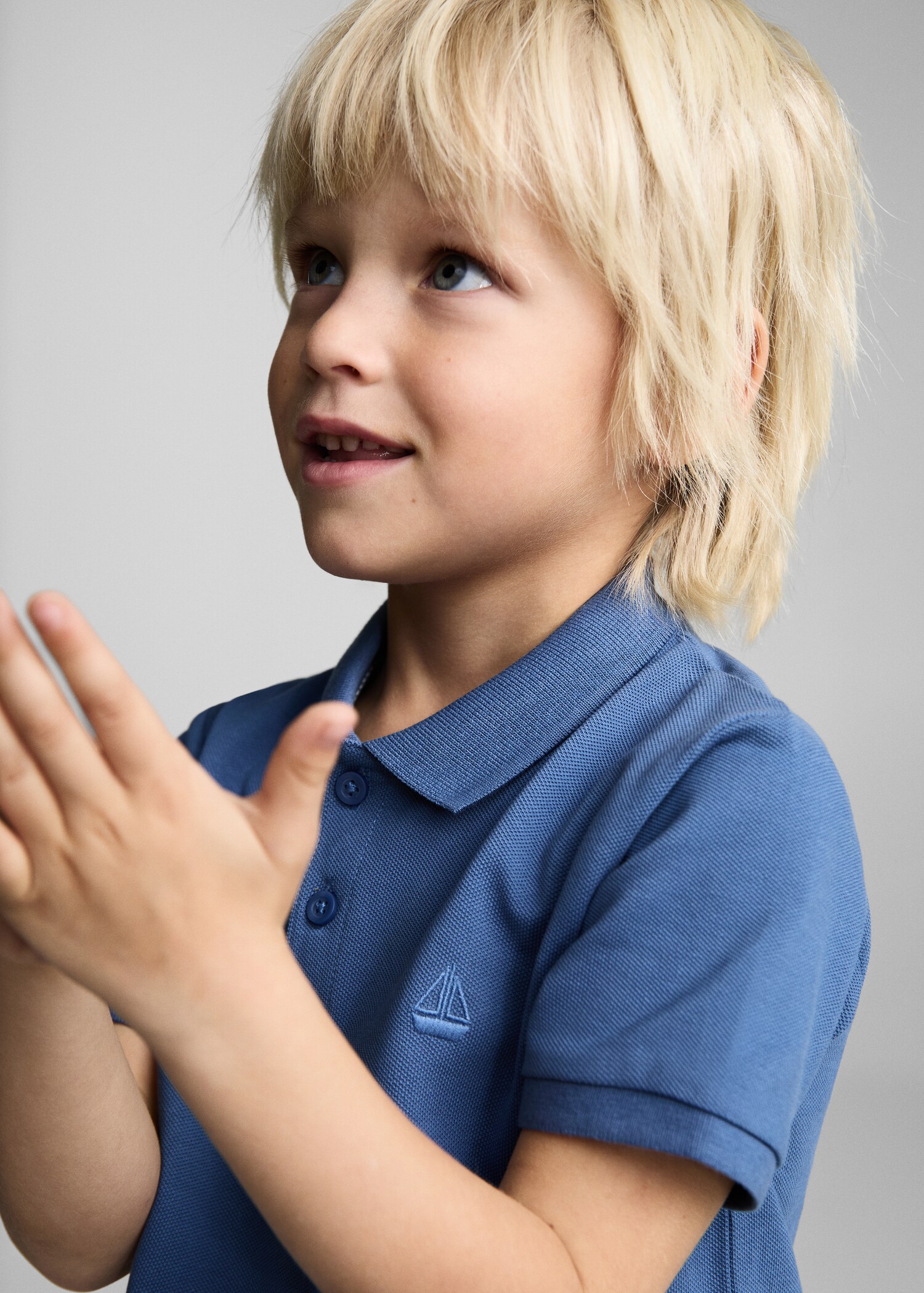 Πόλο πλεκτό κοντό μανίκι - Λεπτομέρεια του προϊόντος 1