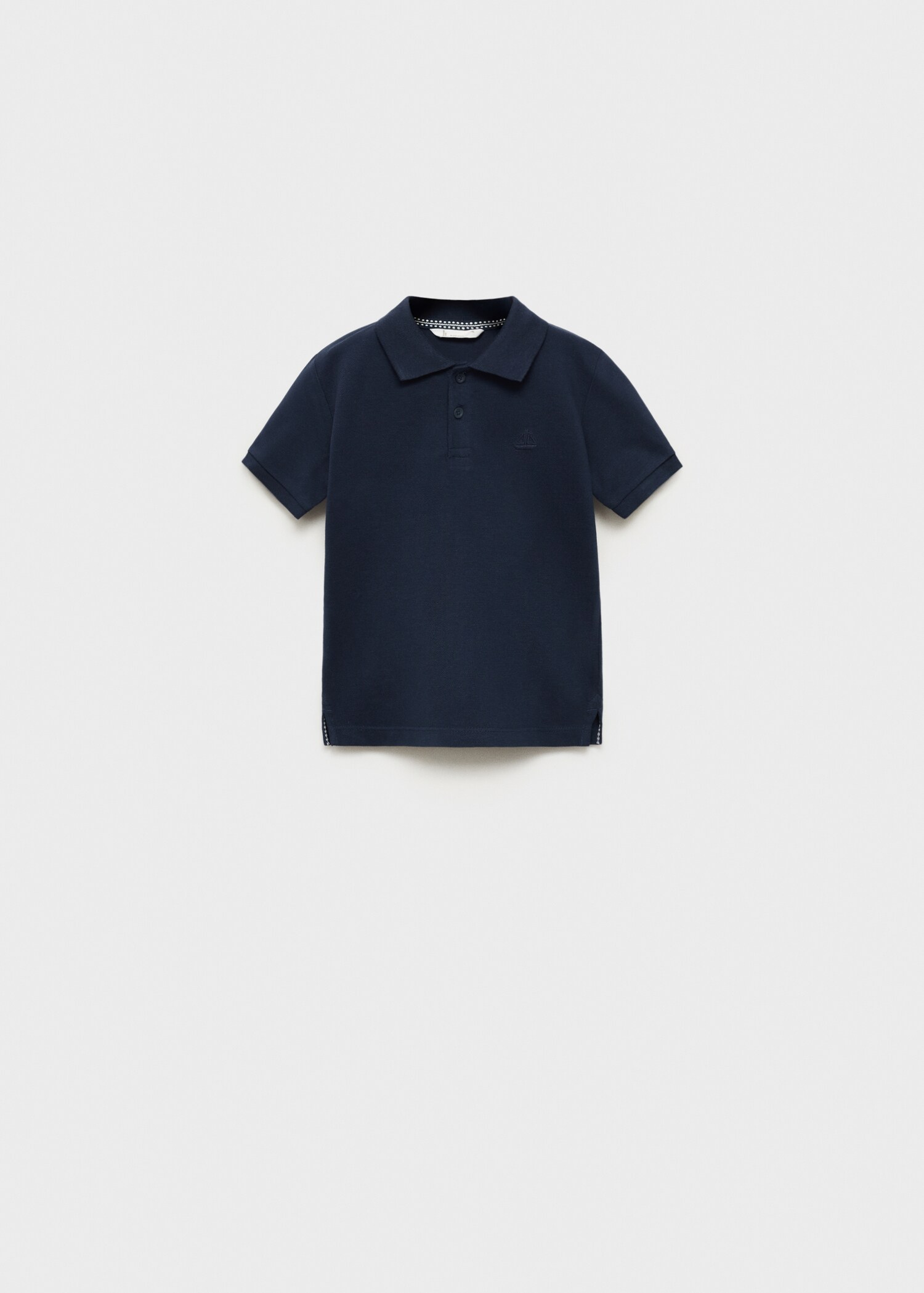 Gebreid poloshirt met korte mouw - Artikel zonder model
