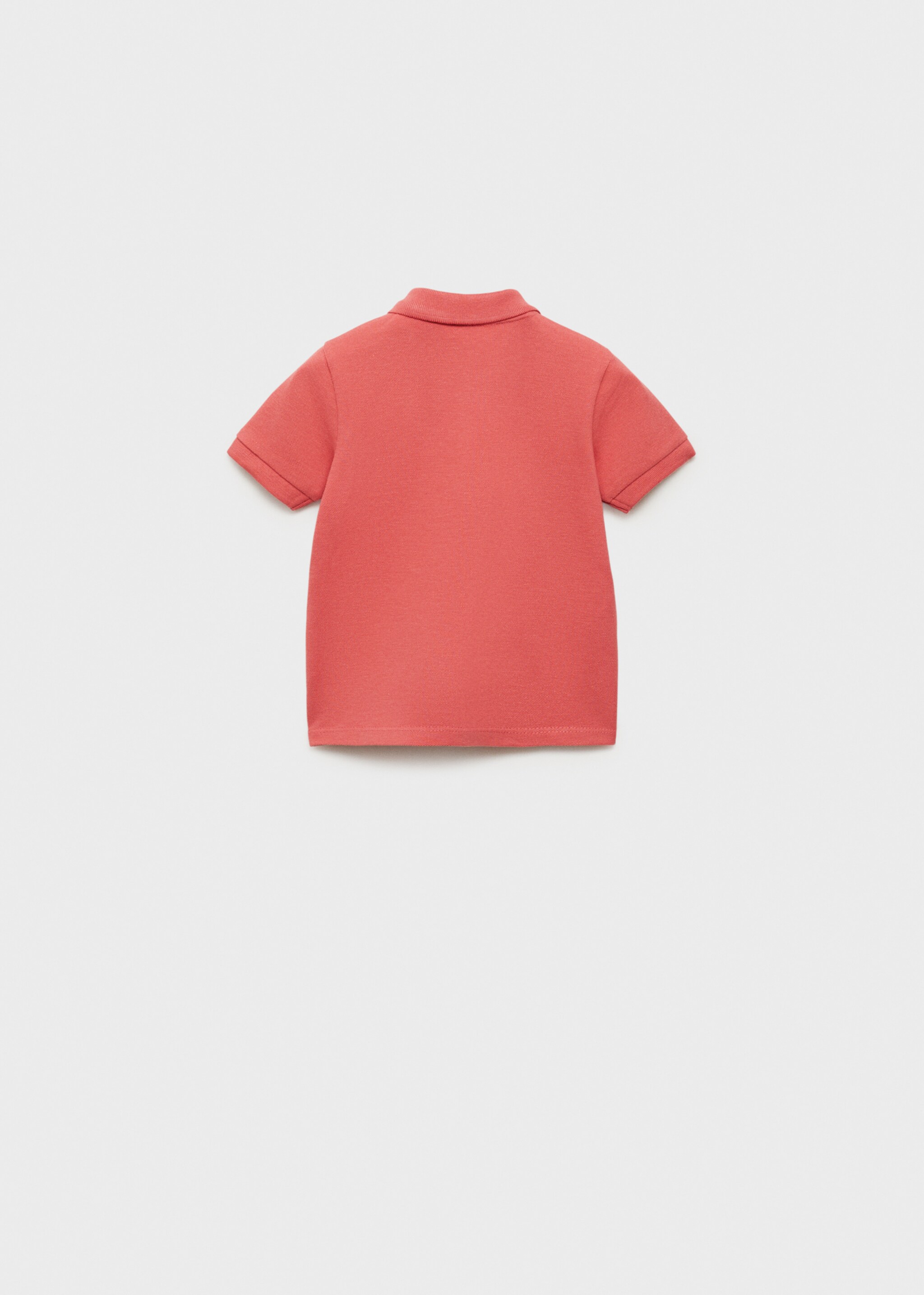 Polo punt màniga curta - Revers de l'article, Vermell corall. Ref: 87084390-00.
