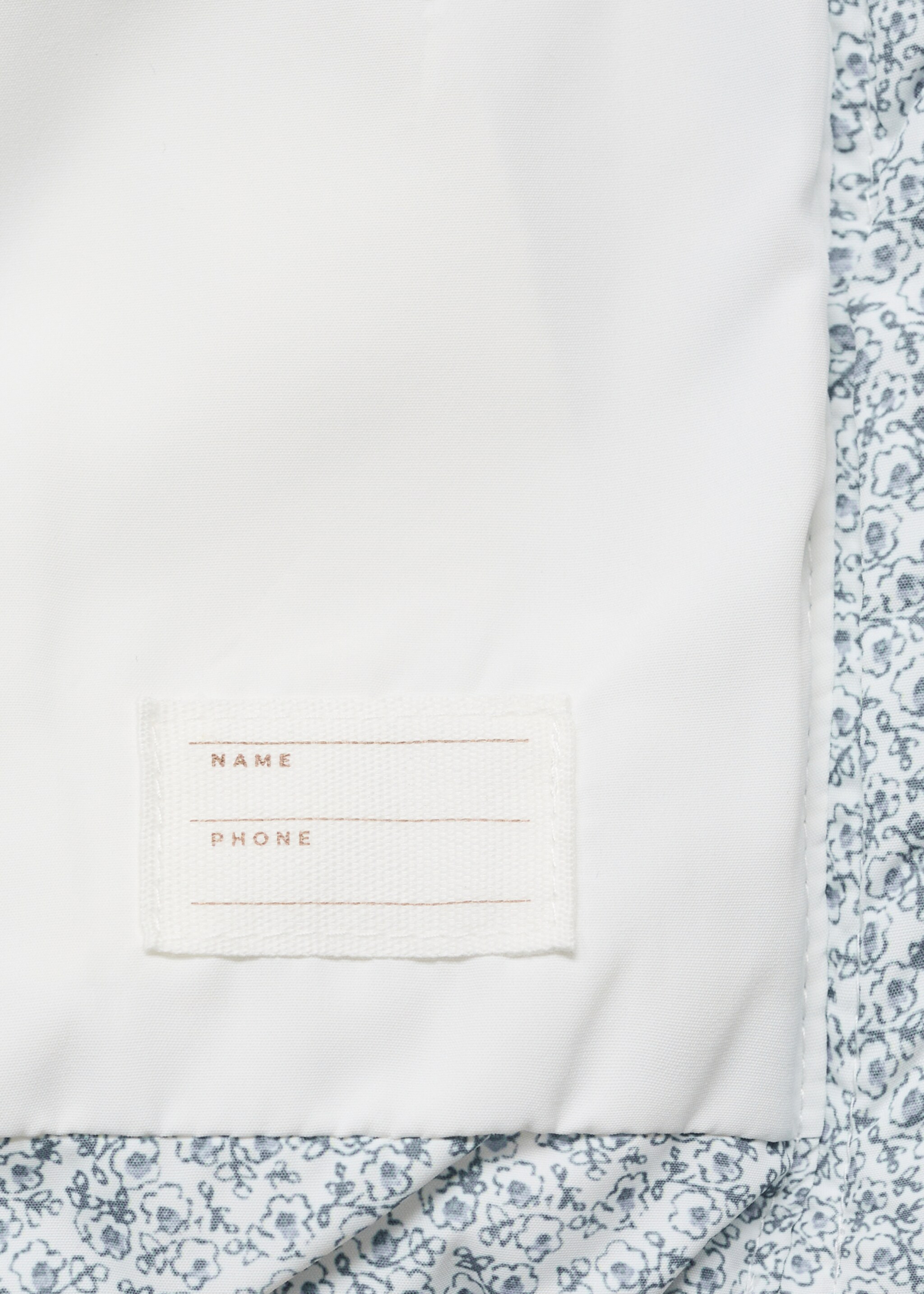 Chaleco acolchado estampado - Detalle del artículo 0, Blanco. Ref: 87084391-00.