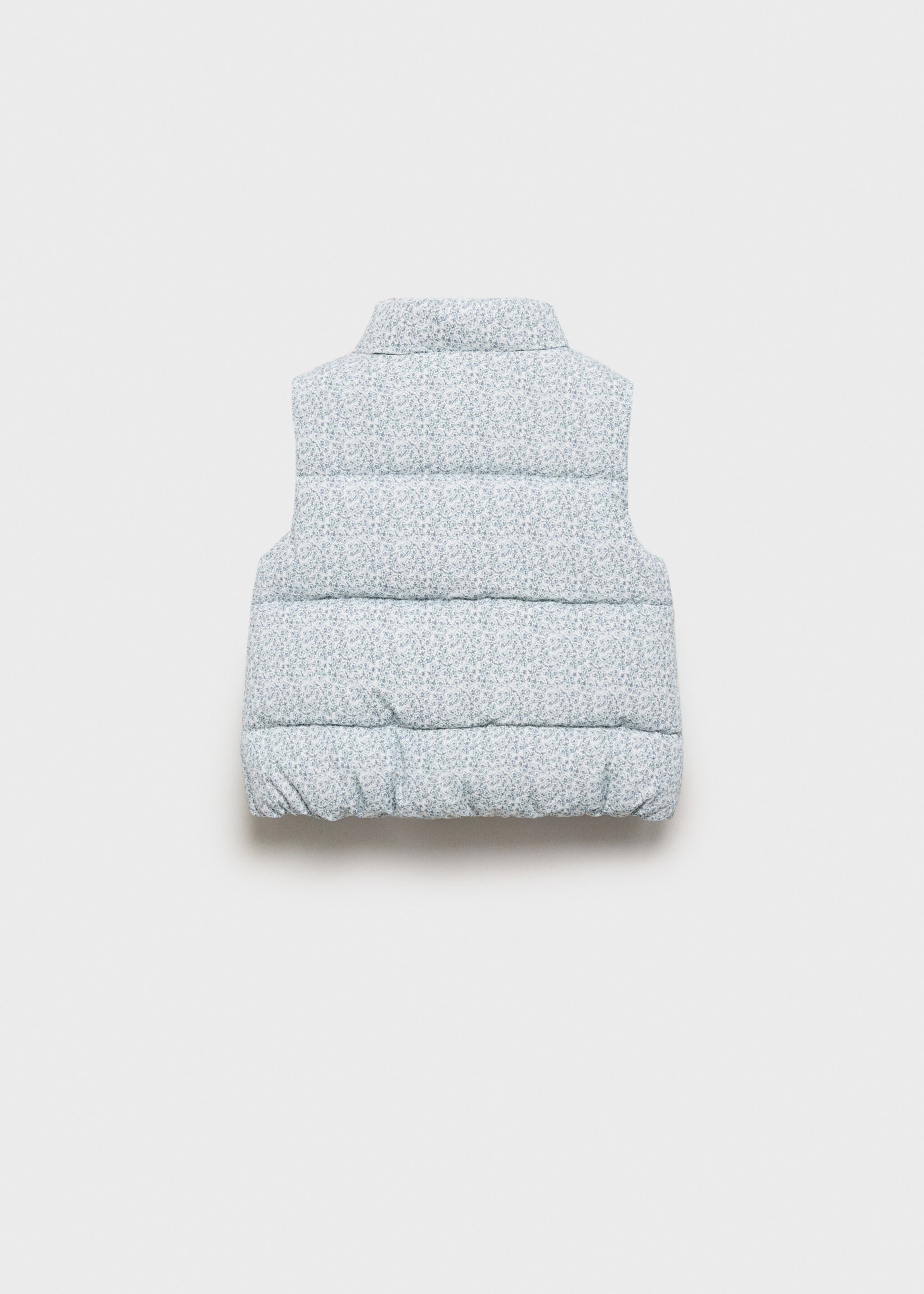 Chaleco acolchado estampado - Reverso del artículo, Blanco. Ref: 87084391-00.