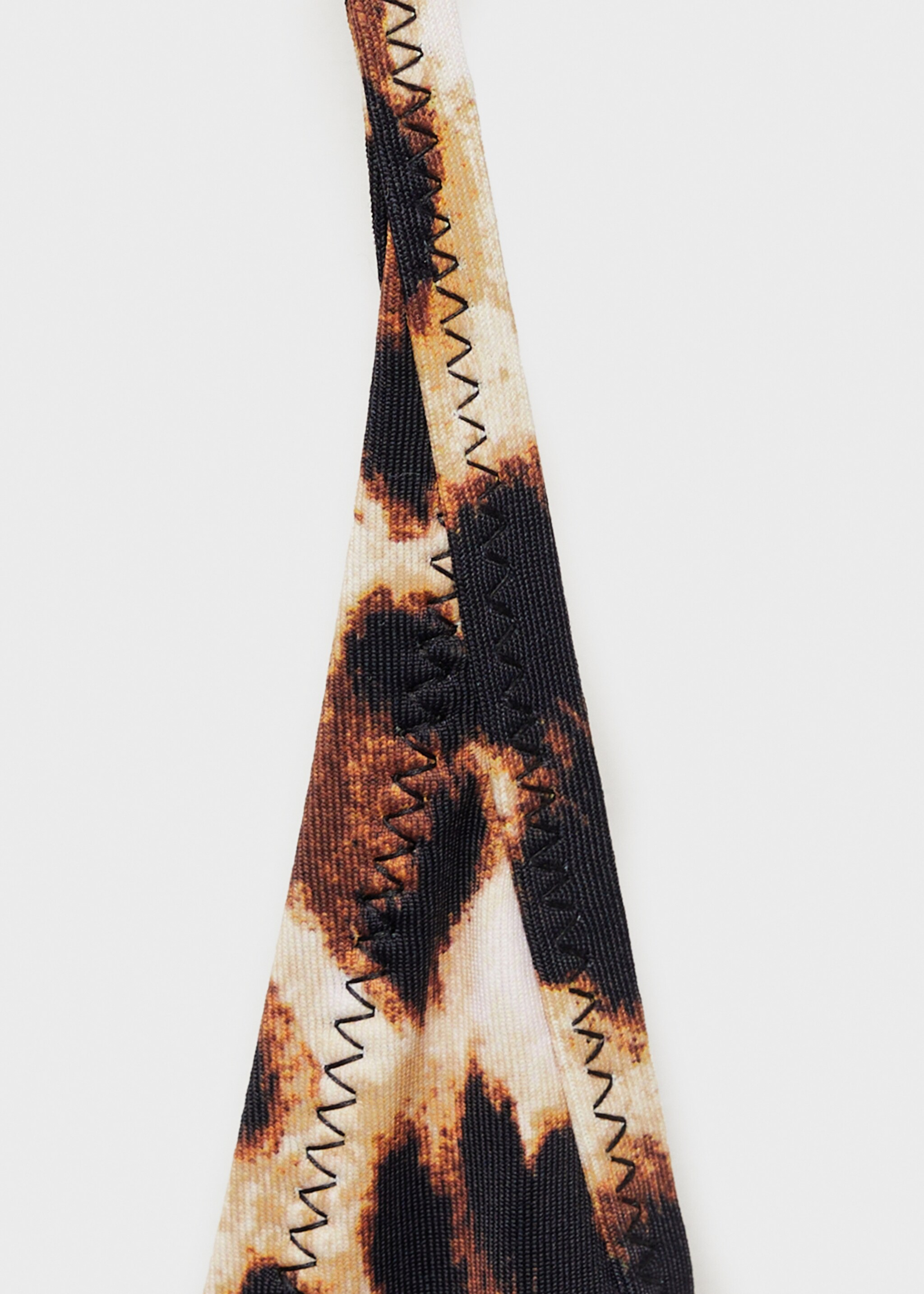 V-neck swimsuit - Details of the article 0, Brown. Ref: 87084392-00.