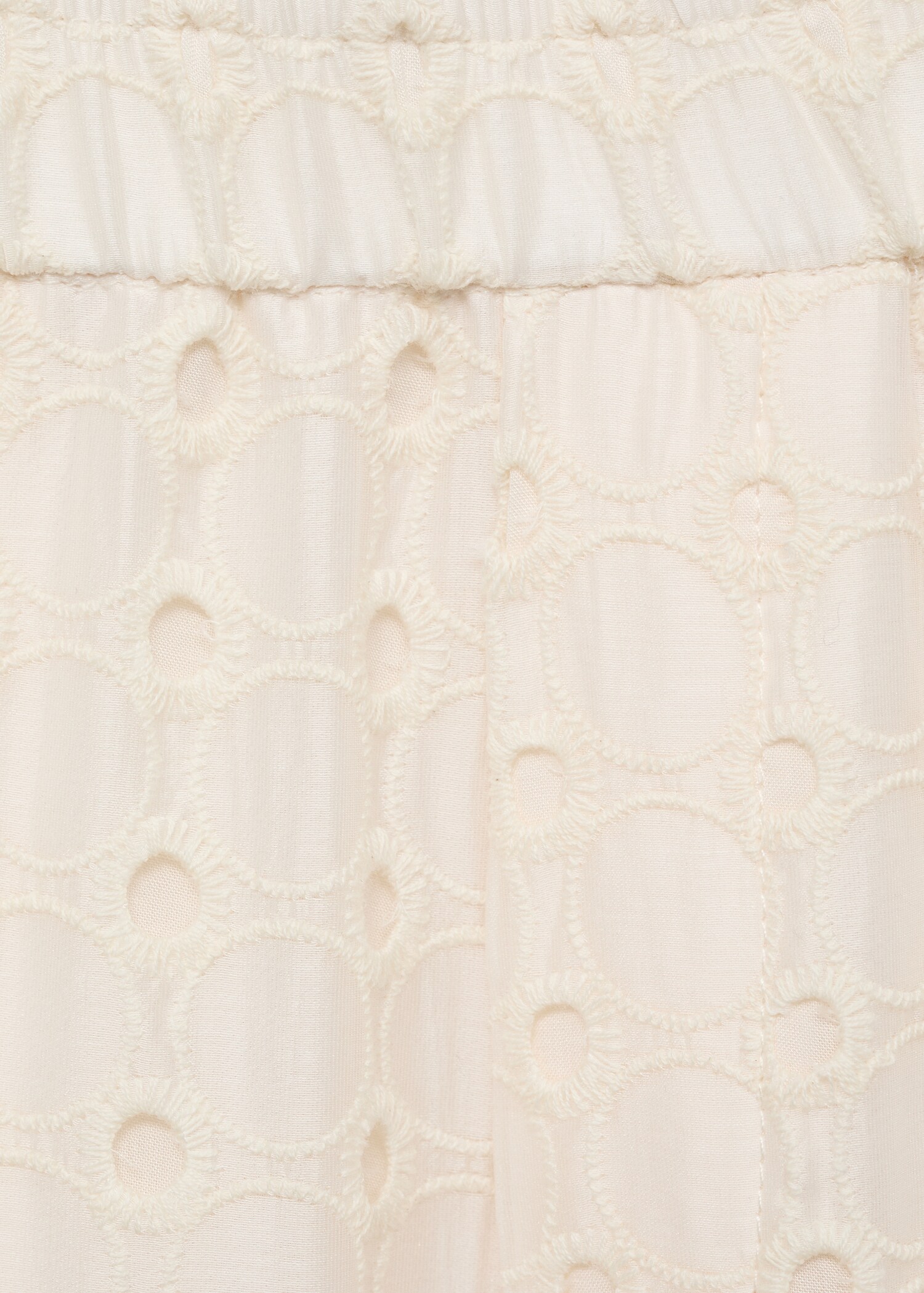 Swiss embroidered culotte trousers - Details of the article 0