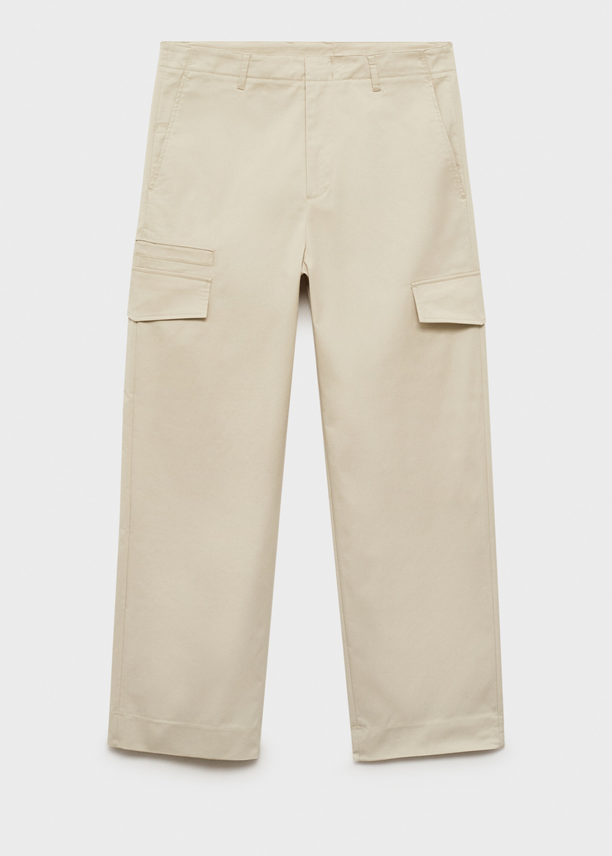 Relaxed-fit trousers with pocket - Article without model, Pastel Yellow. Ref: 87084395-00.