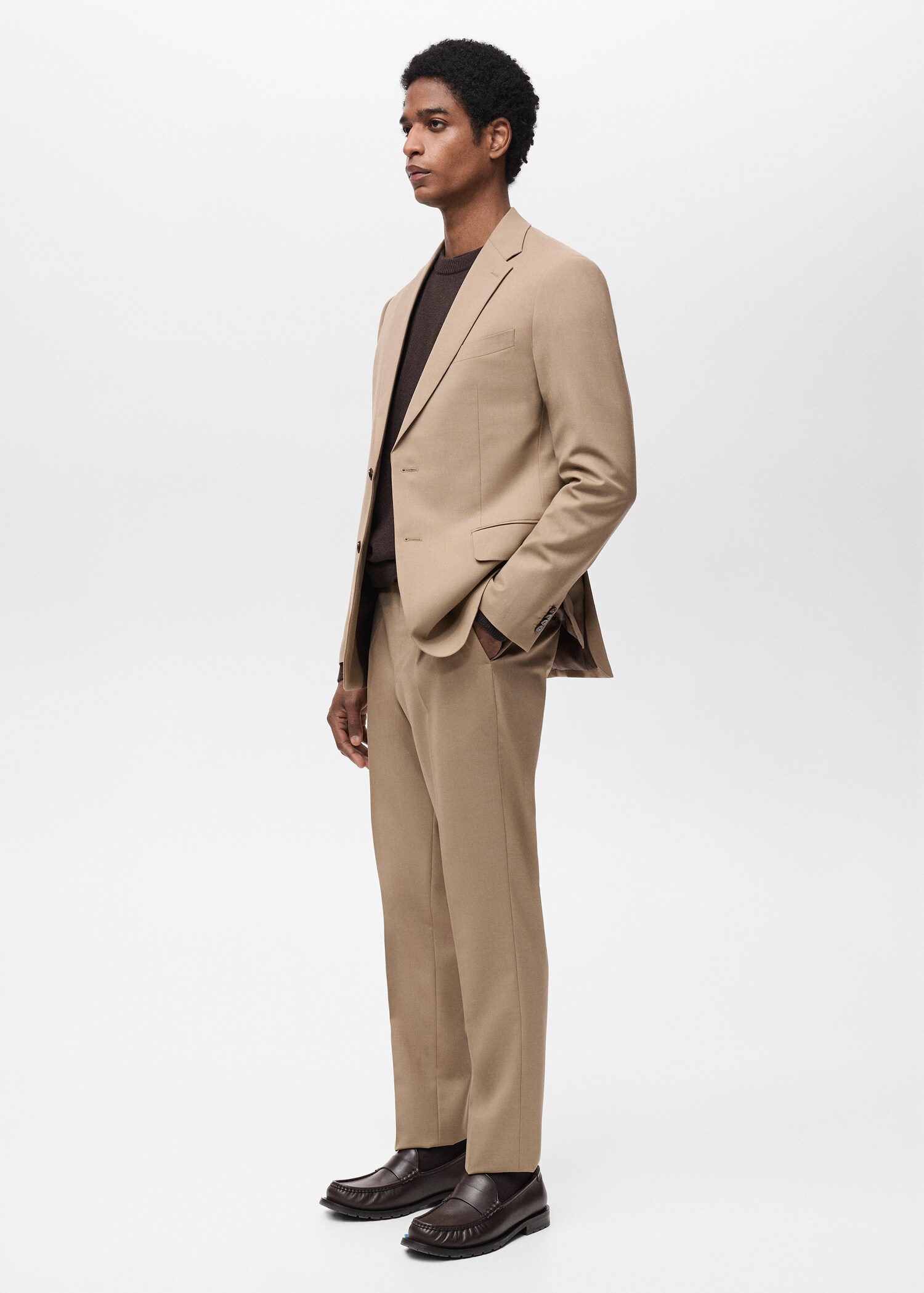 Turin 100% virgin wool suit jacket - Details of the article 2