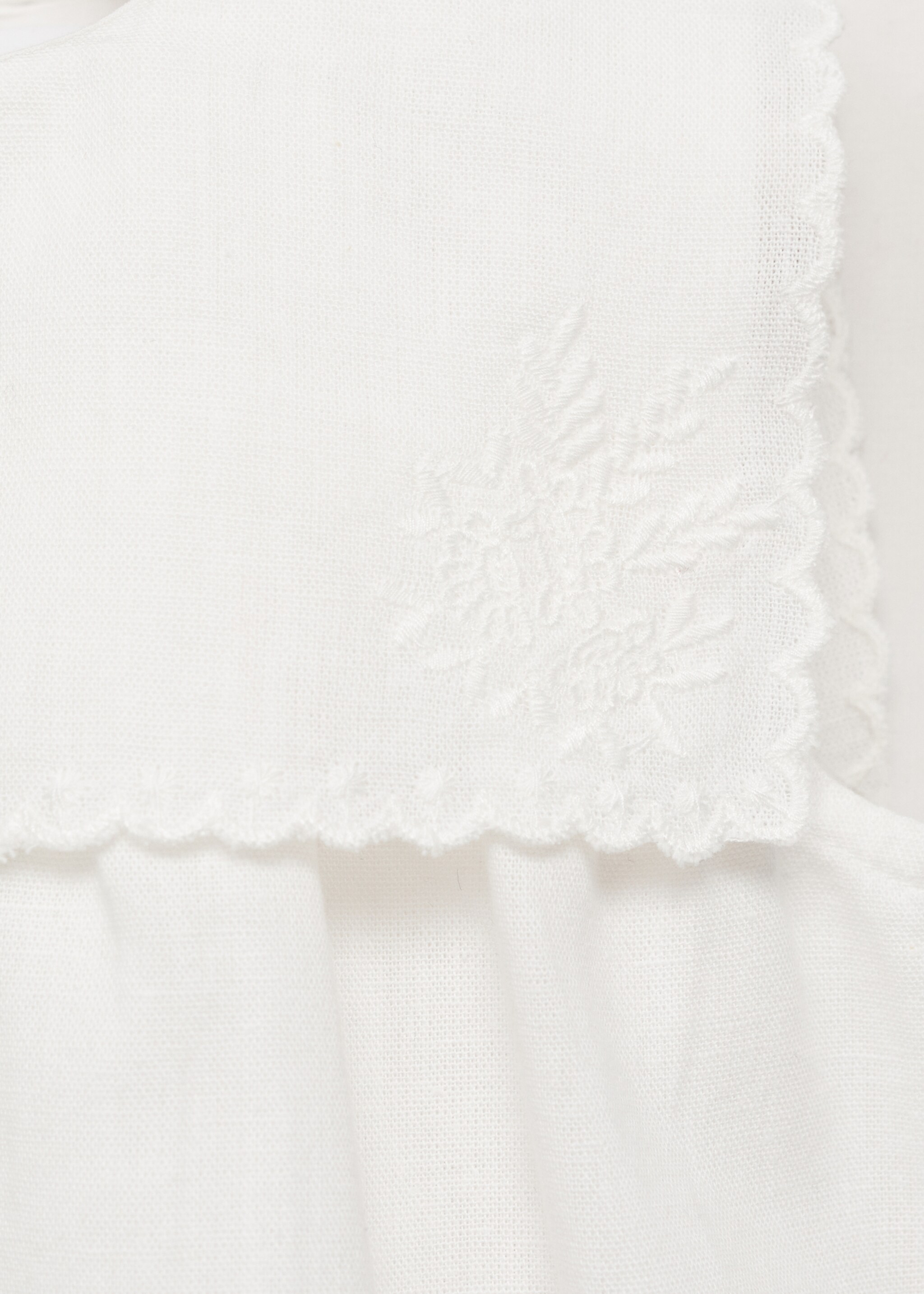 Cotton dress and nappy cover - Details of the article 8, Off White. Ref: 87084399-00.