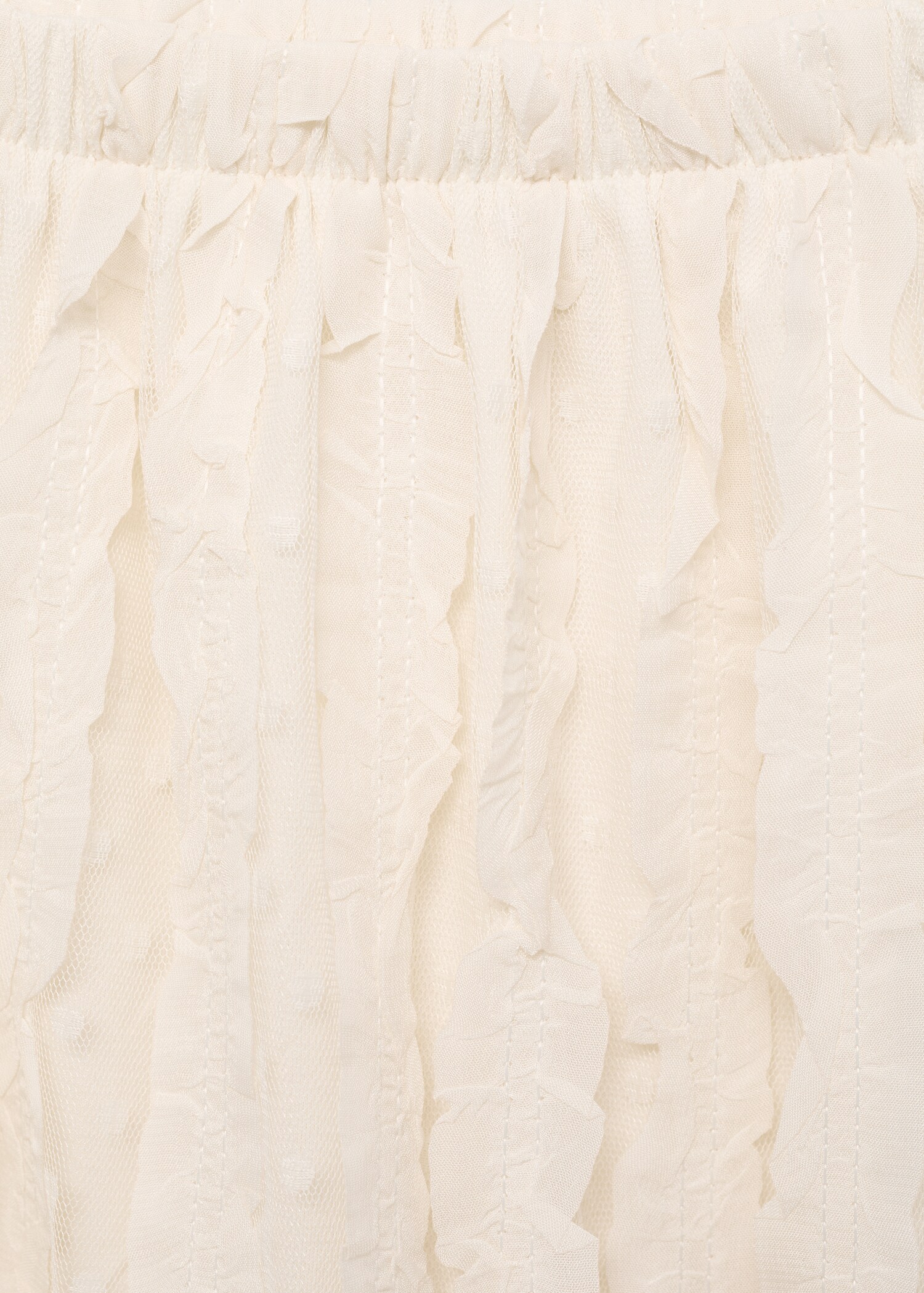 Contrast panels tulle skirt - Details of the article 8