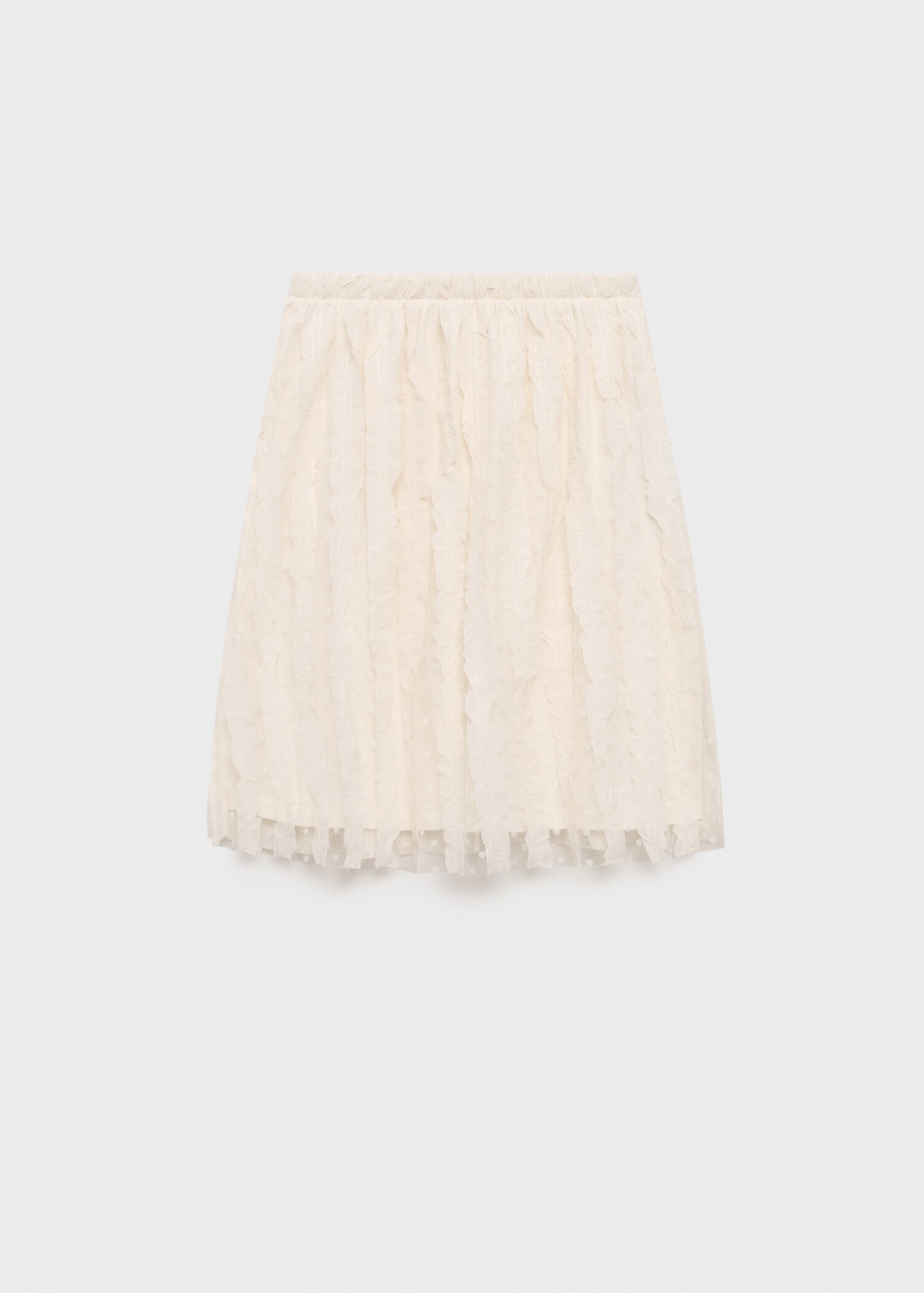 Contrast panels tulle skirt - Reverse of the article