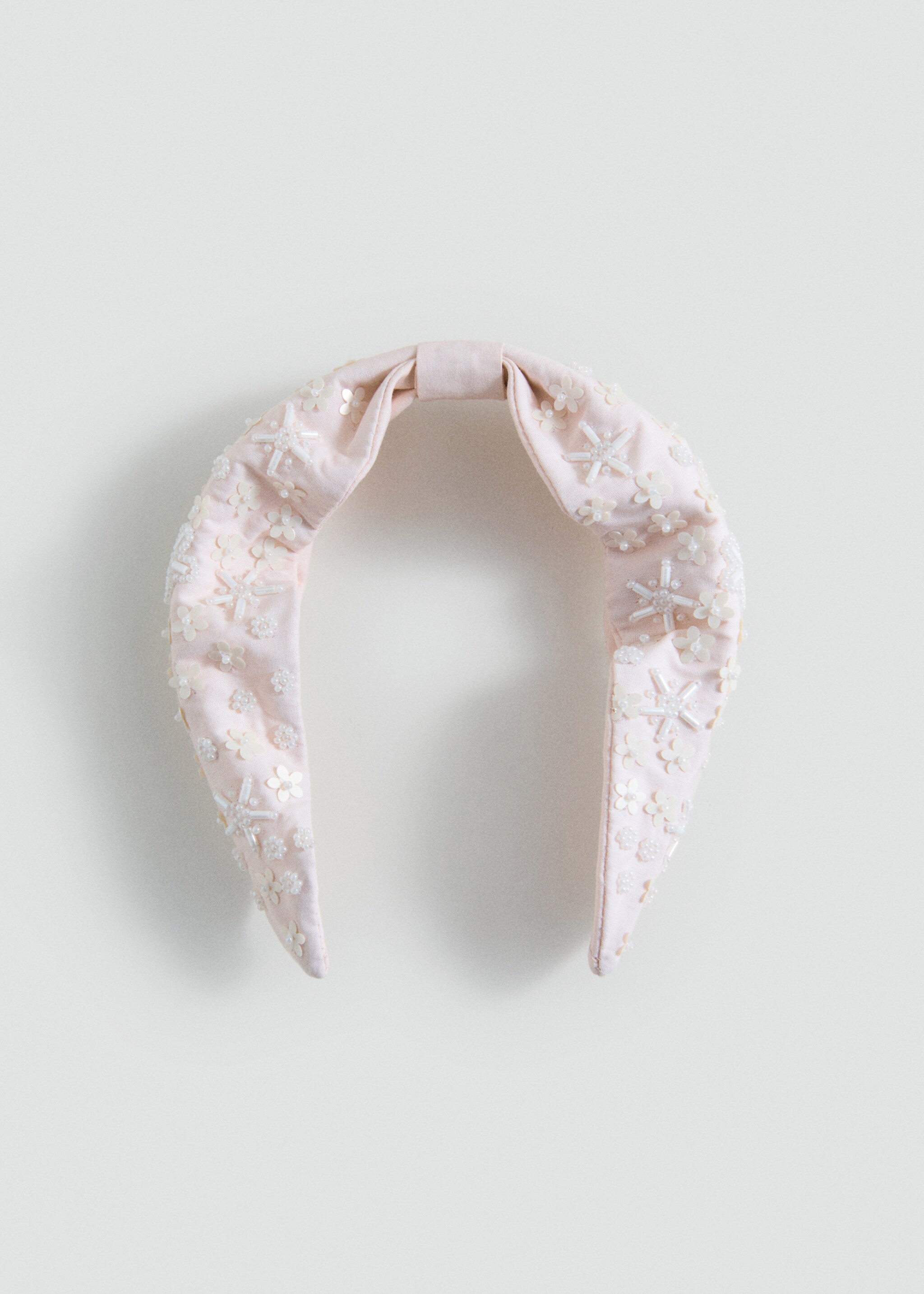 Faceted crystal hairband - Article without model, Pale Pink. Ref: 87084402-00.