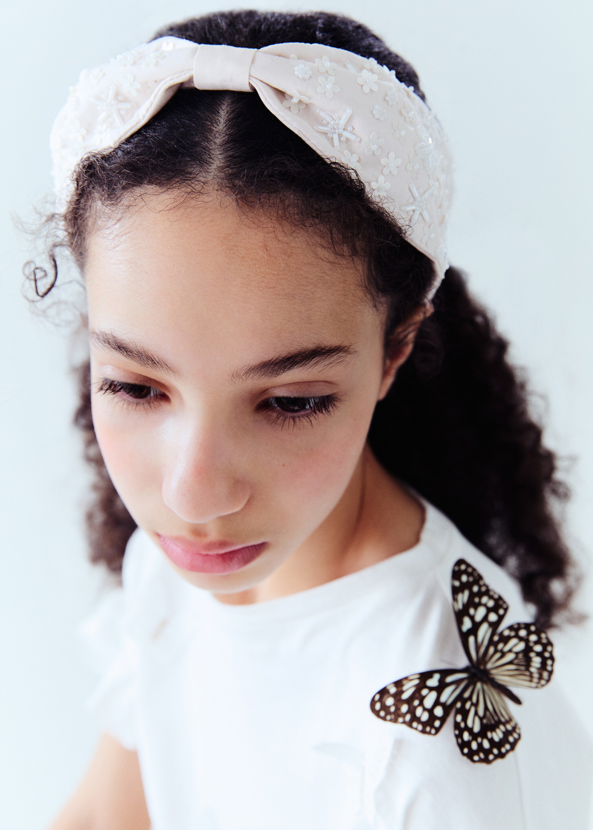 Faceted crystal hairband - Details of the article 5, Pale Pink. Ref: 87084402-00.