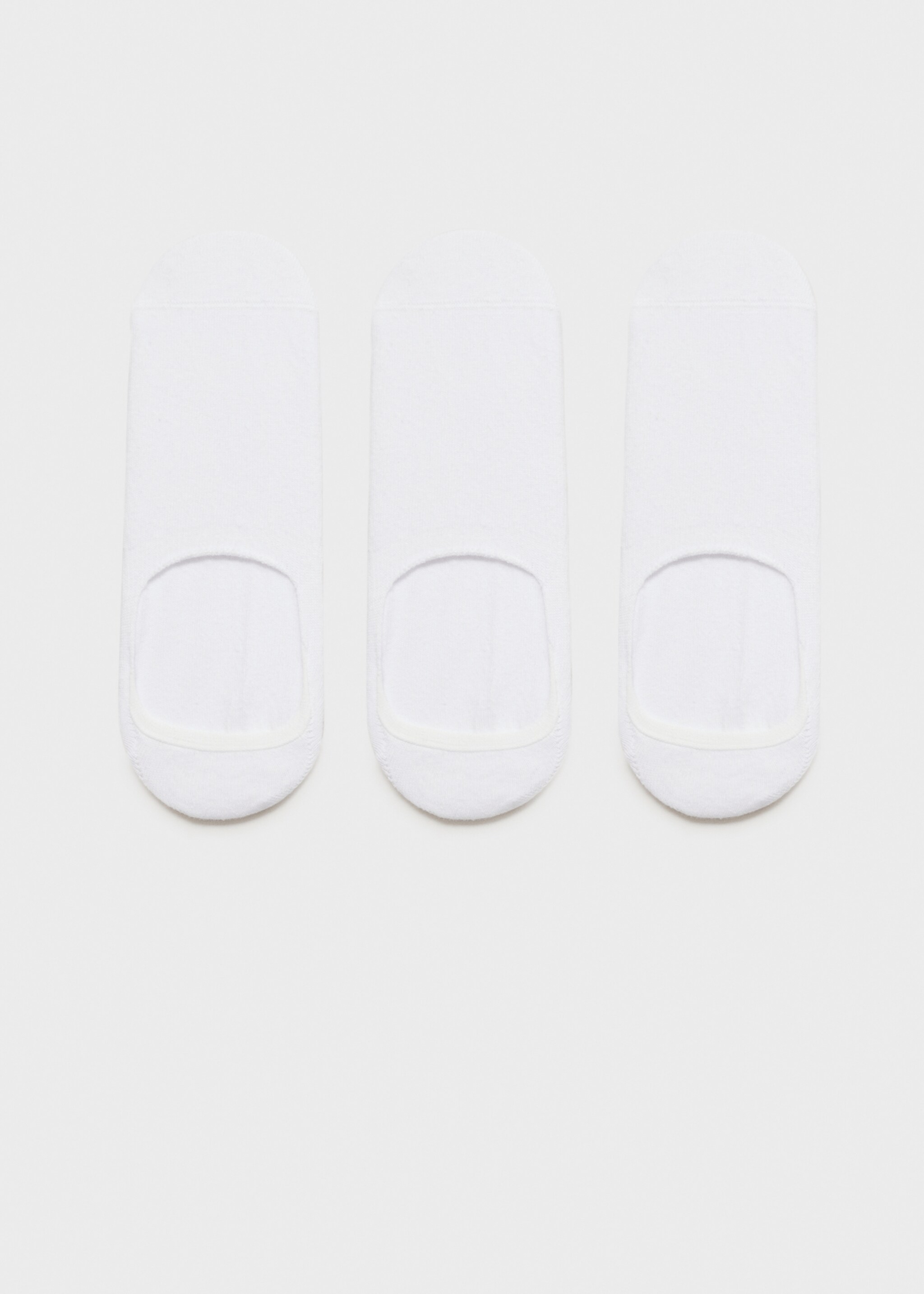 3-pack of invisible socks - Article without model, White. Ref: 87084404-00.