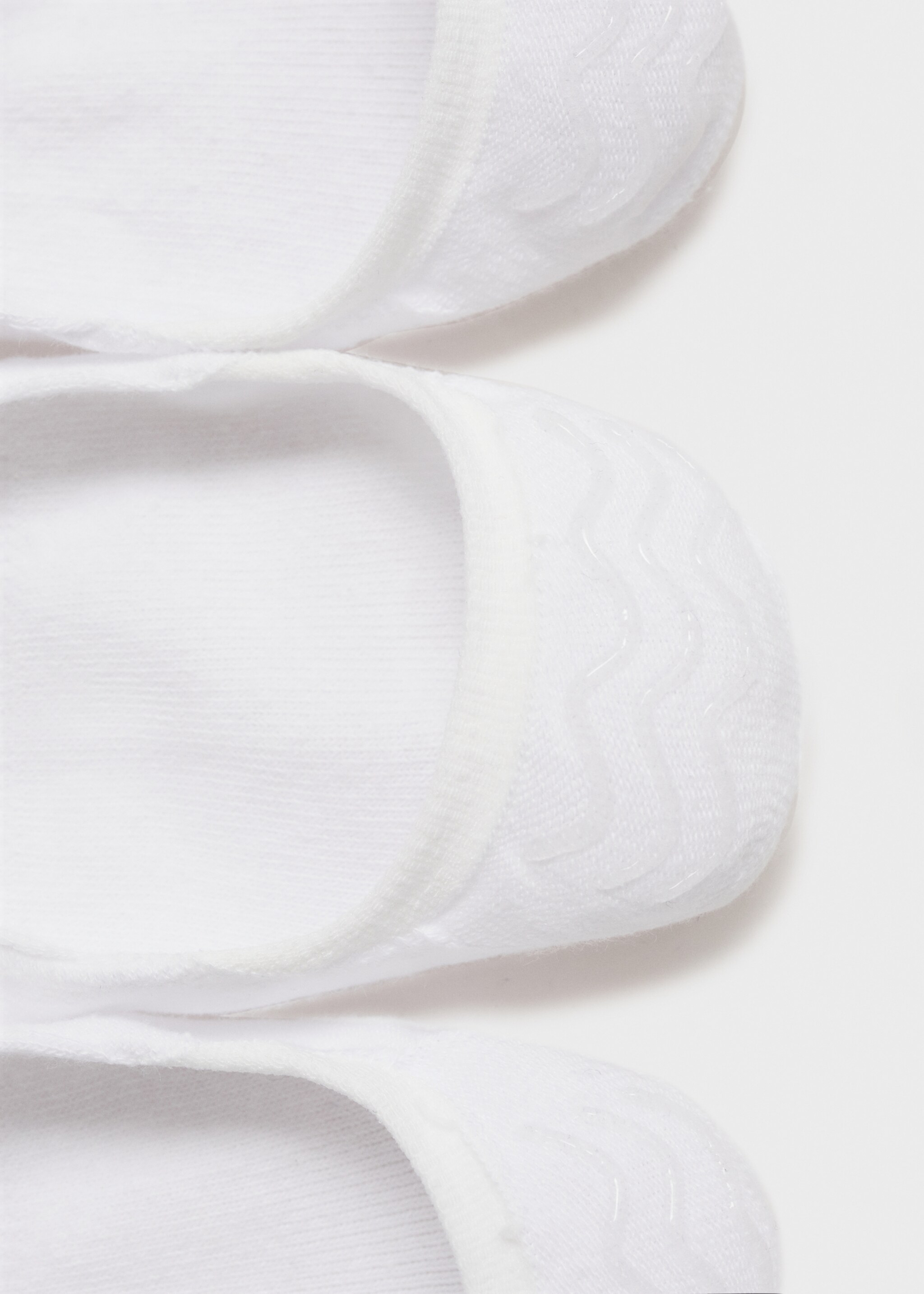 3-pack of invisible socks - Details of the article 8, White. Ref: 87084404-00.