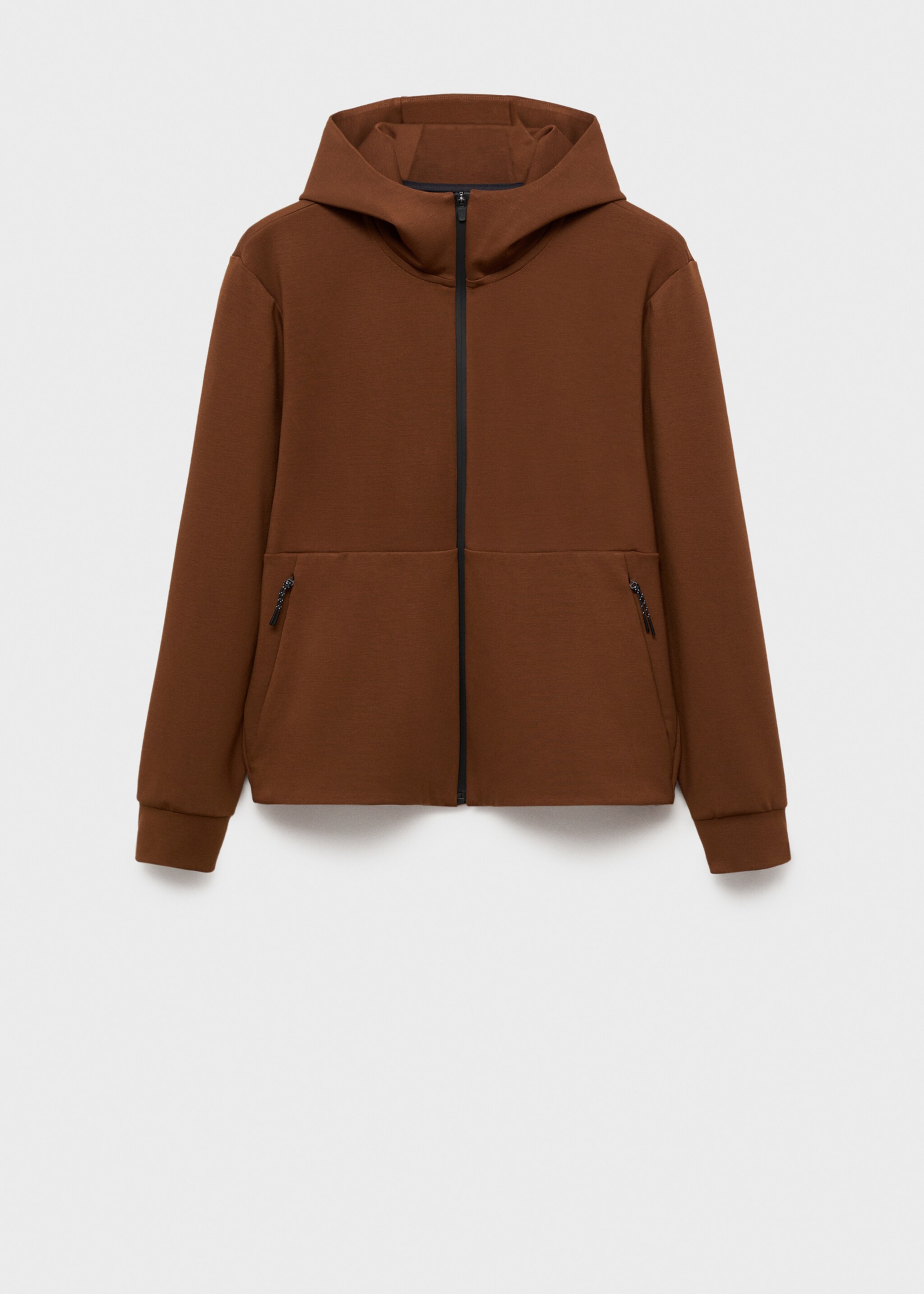 COOLMAX® hooded sweatshirt - Article without model, Burnt Orange. Ref: 87084405-00.