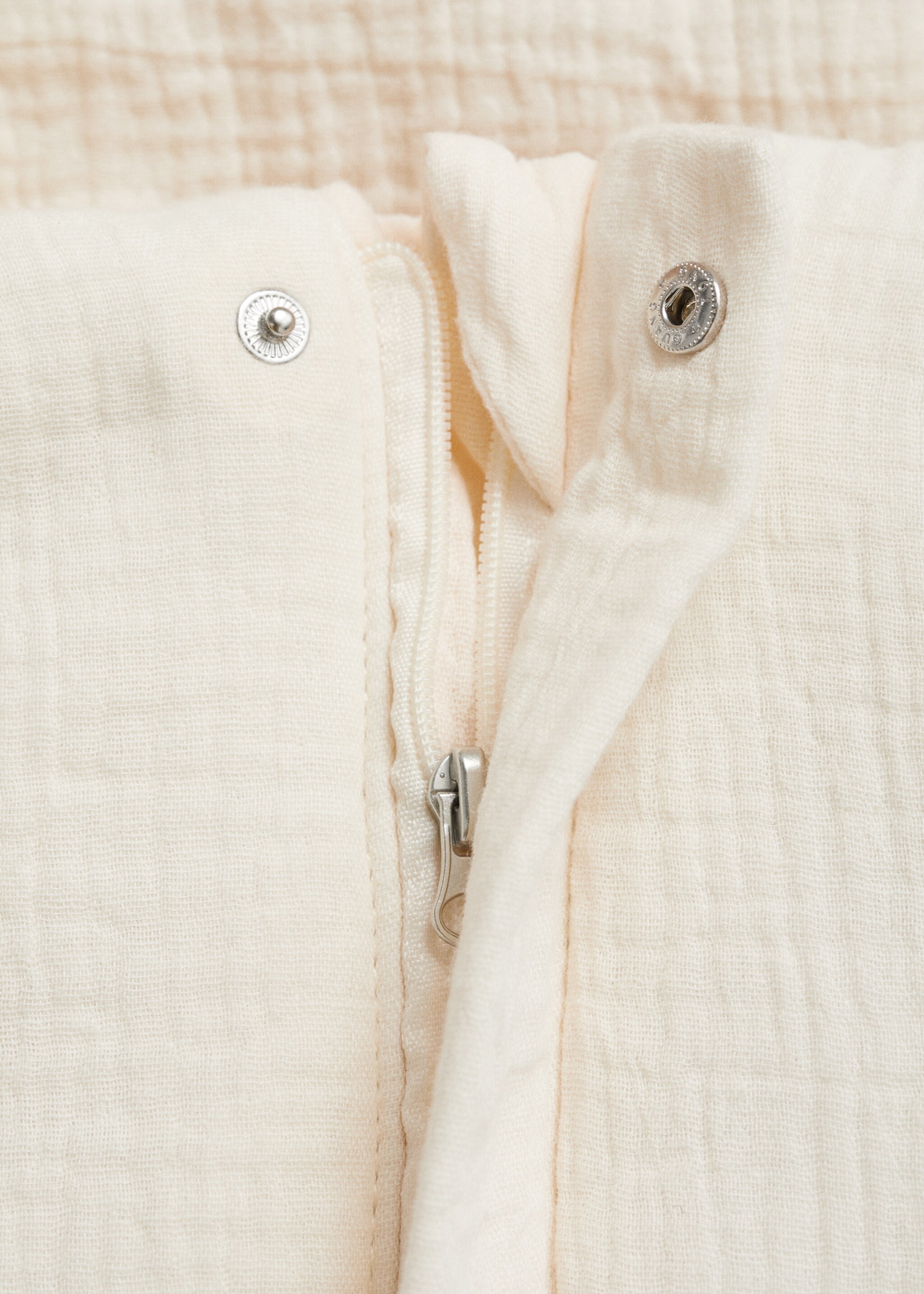 Fußsack aus Baumwolle - Detail des Artikels 1, Cremeweiß. Ref: 87084406-00.