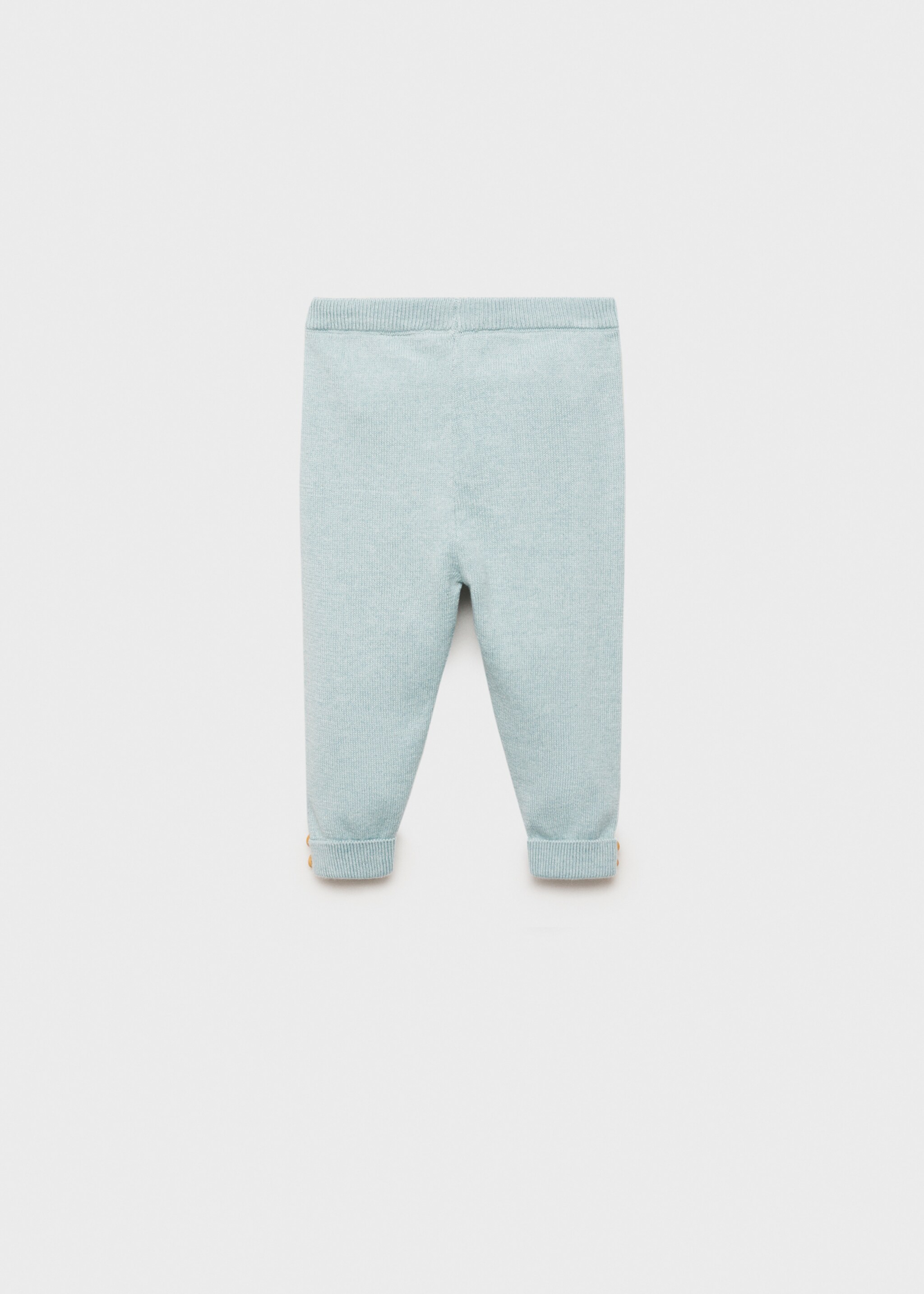 Legíny s knoflíky - Zadní strana zboží, Pastelově zelená. Ref: 87084408-00.