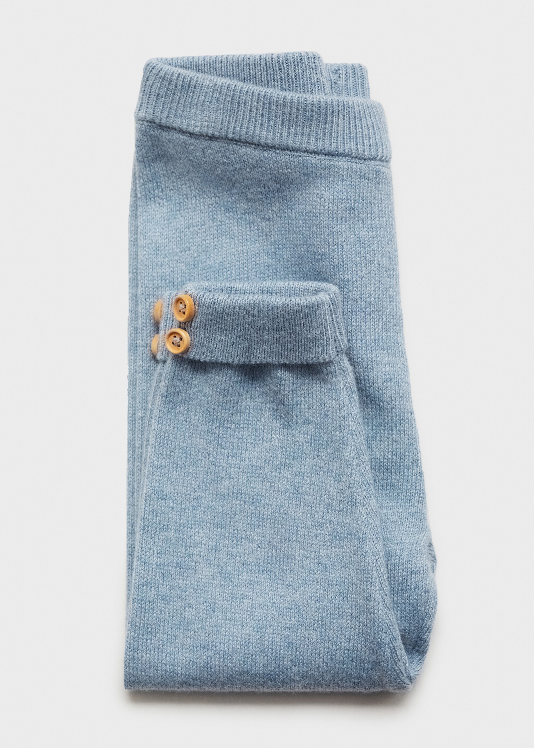 Leggings with buttons - Details of the article 8, Blue. Ref: 87084408-00.