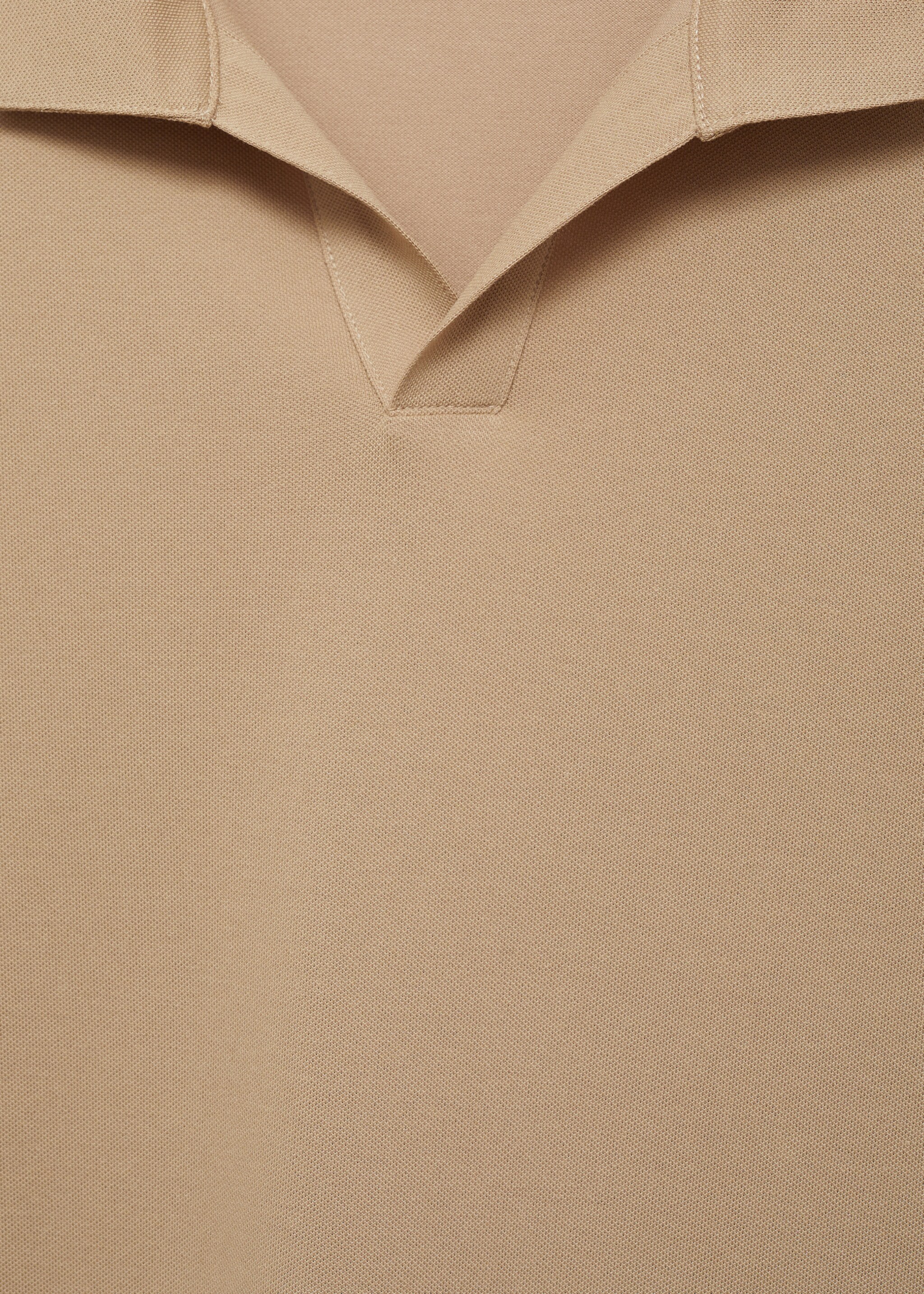 Slim-fit cotton-piqué polo shirt - Details of the article 8, Medium Brown. Ref: 87084409-00.