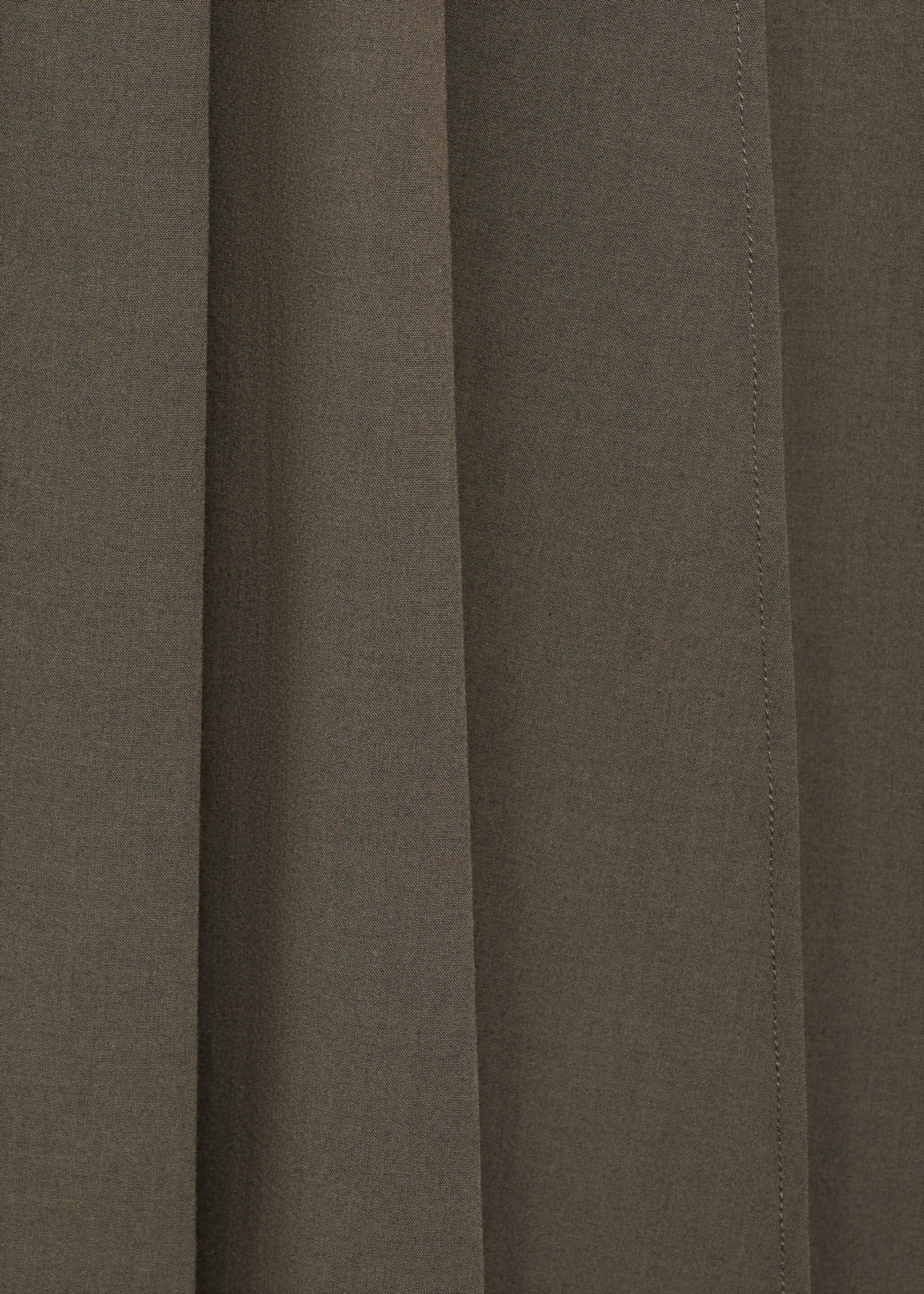 Fustă cu pliuri și curea - Detaliu al articolului 0, Kaki. Ref: 87084416-00.