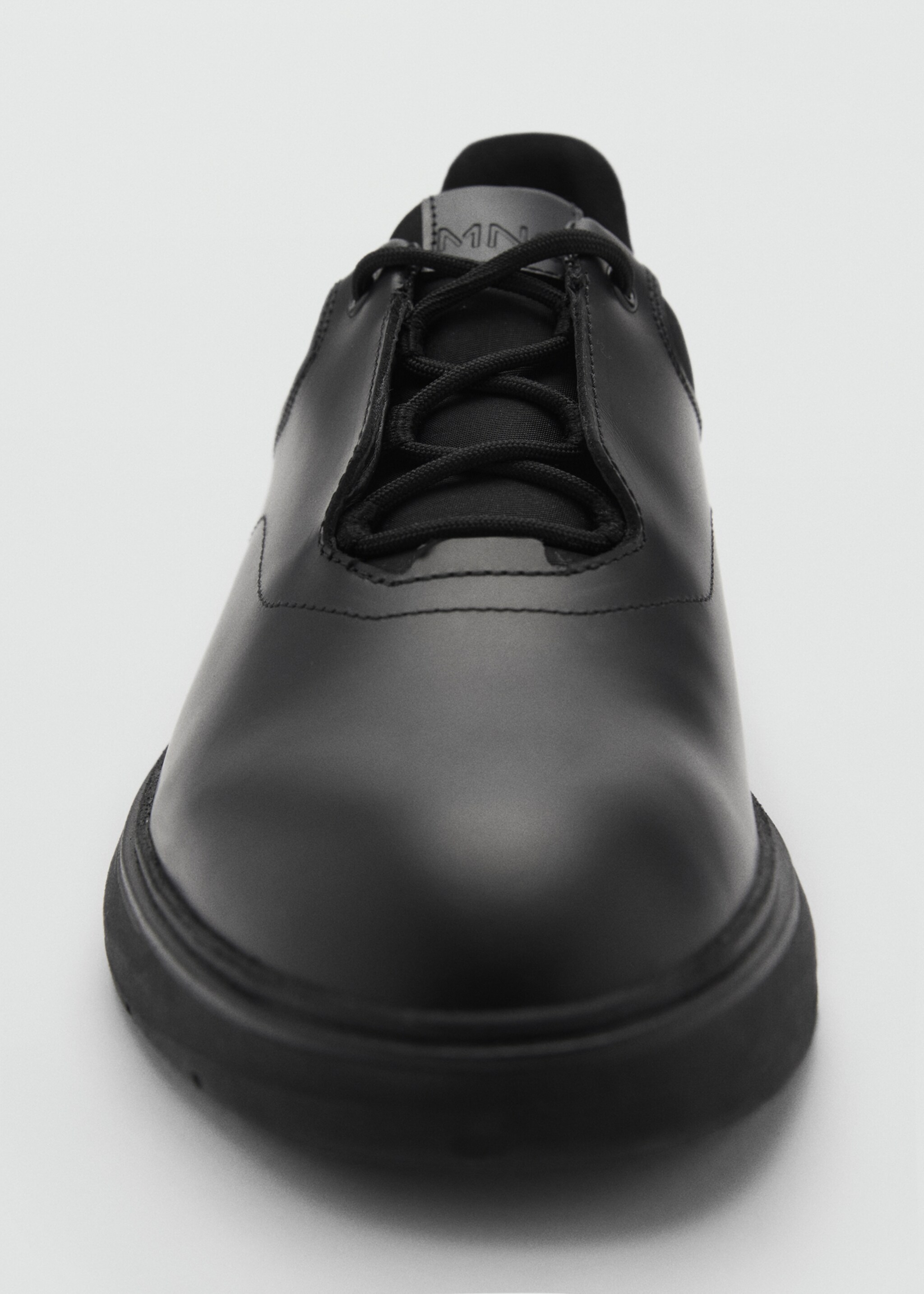 Coolmax® combined leather shoes - Details of the article 2, Black. Ref: 87084422-00.