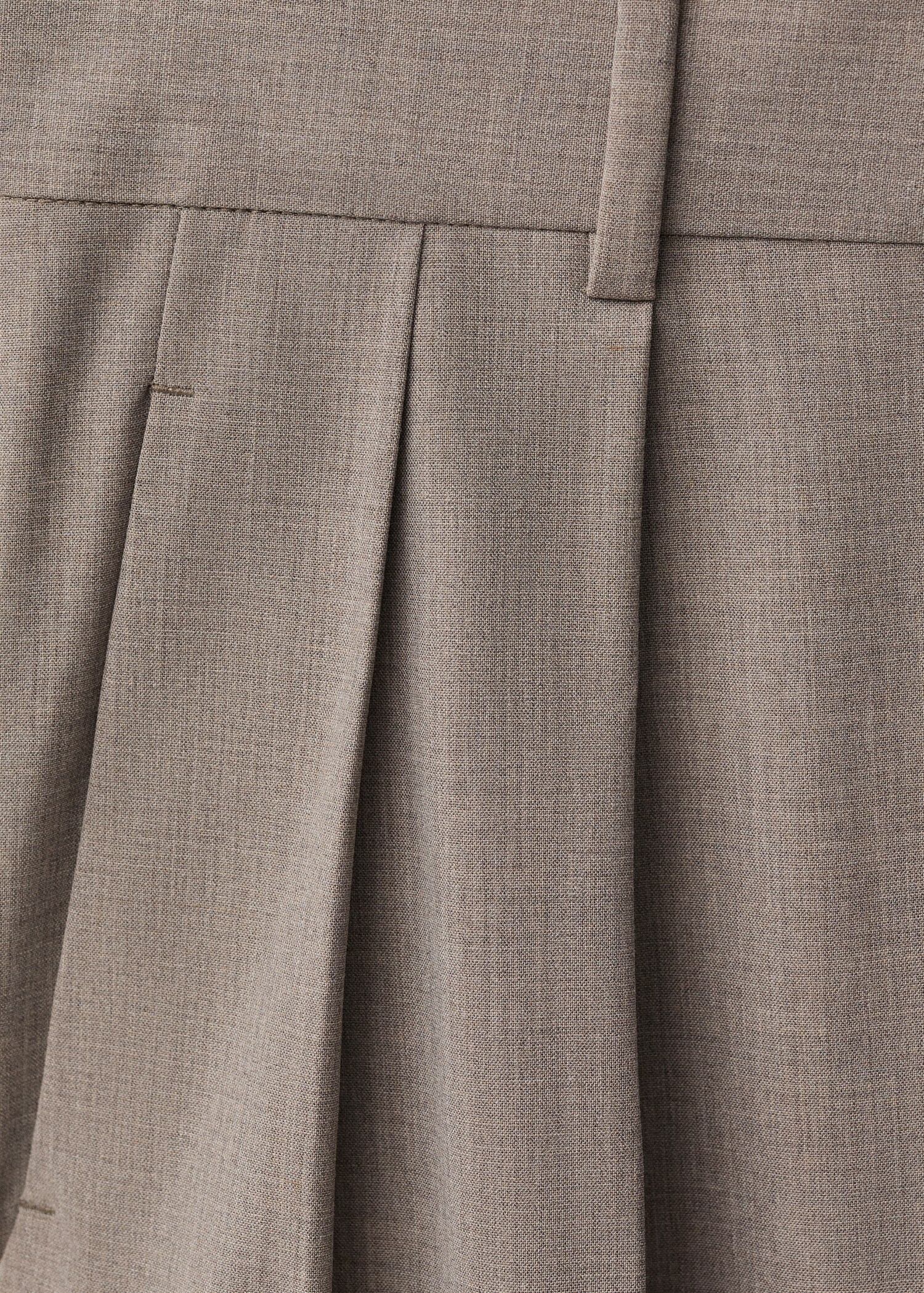 Wide leg wool-blend suit trousers - Details of the article 8
