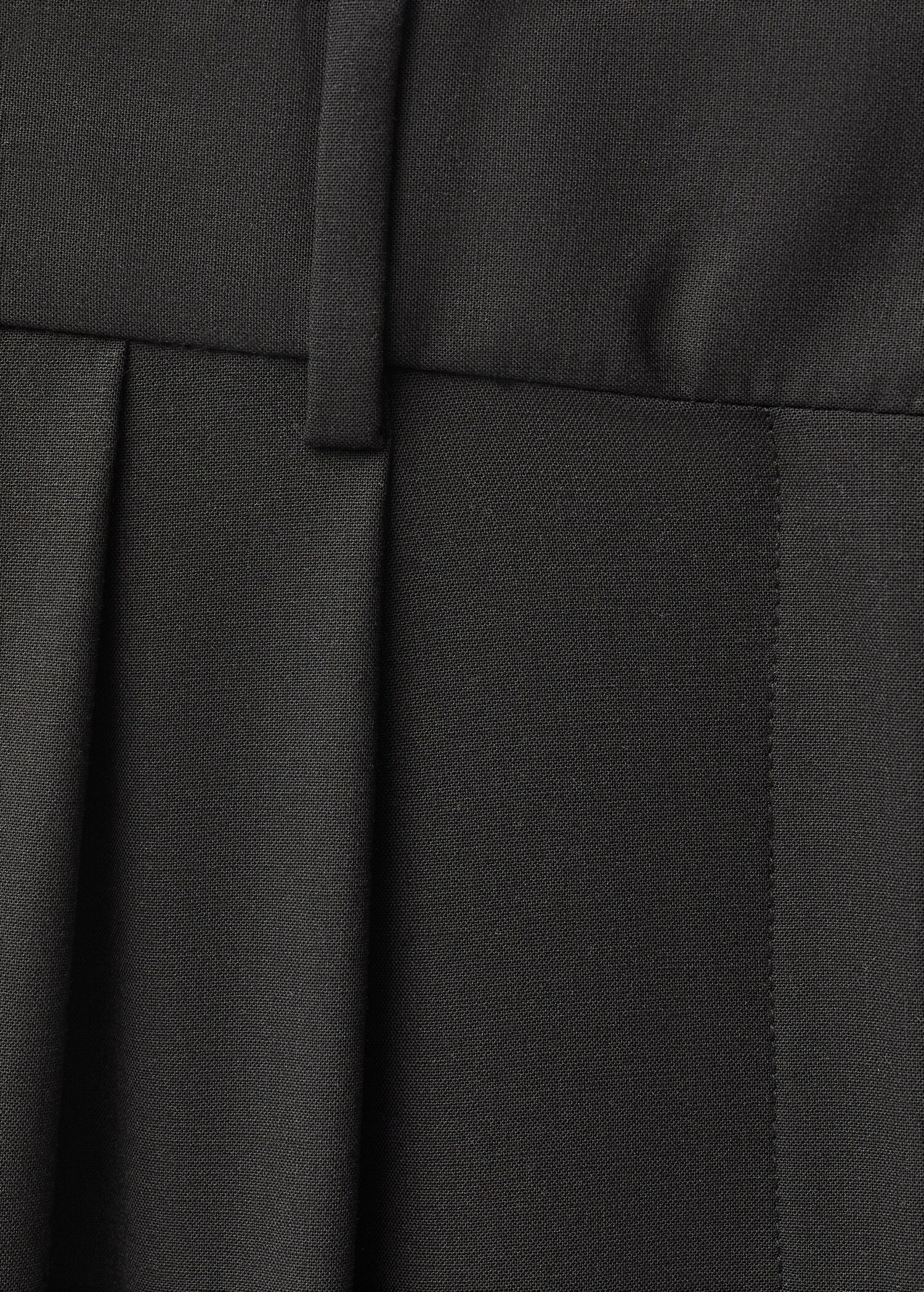 Wide leg wool-blend suit trousers - Details of the article 8