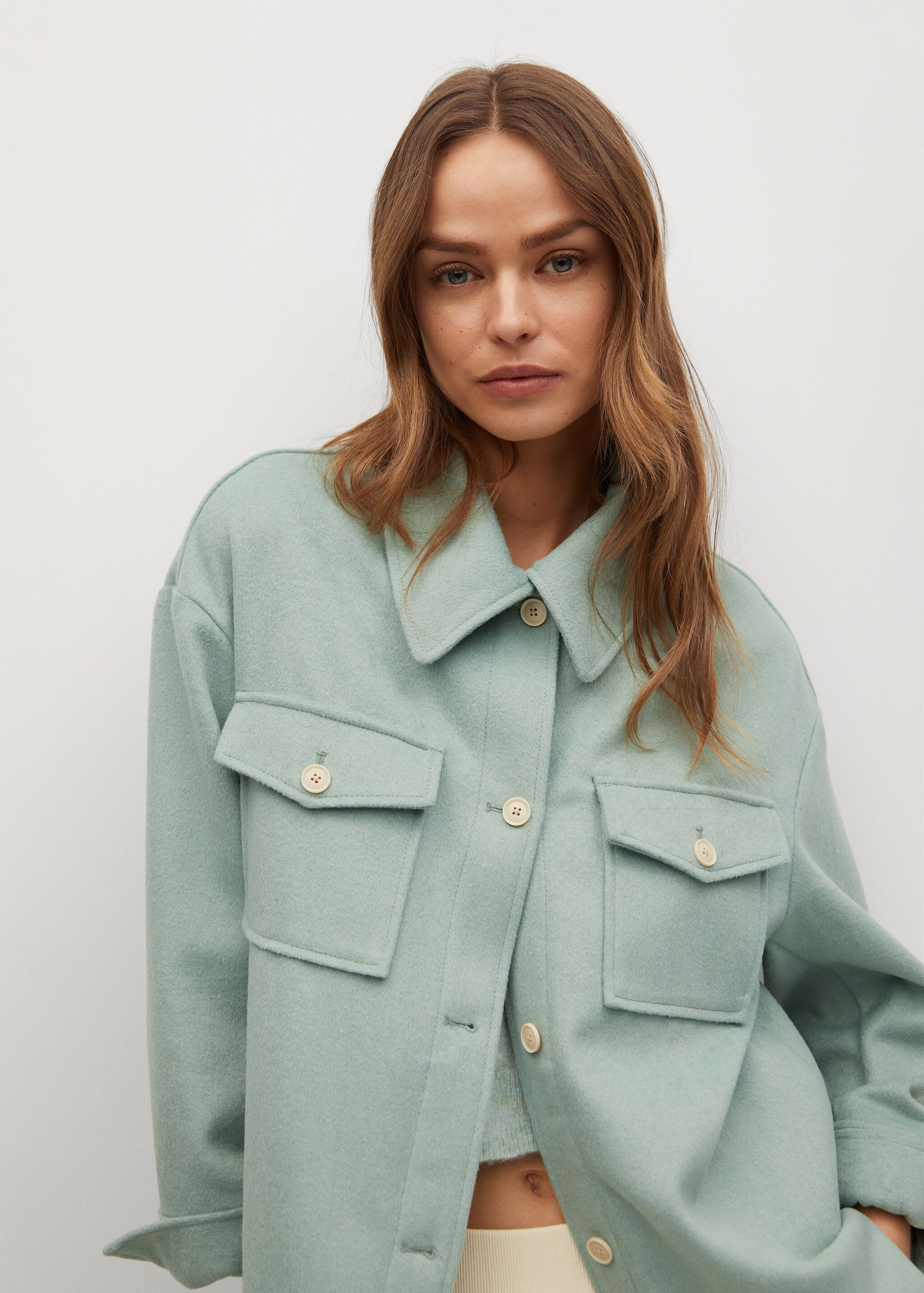 Sobrecamisa lana oversize - Detalle del artículo 1