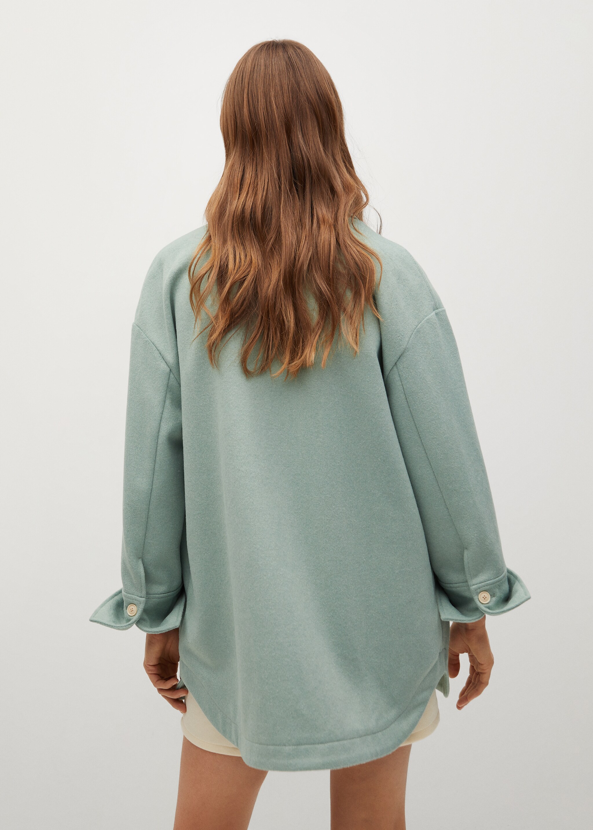 Sobrecamisa lana oversize - Reverso del artículo