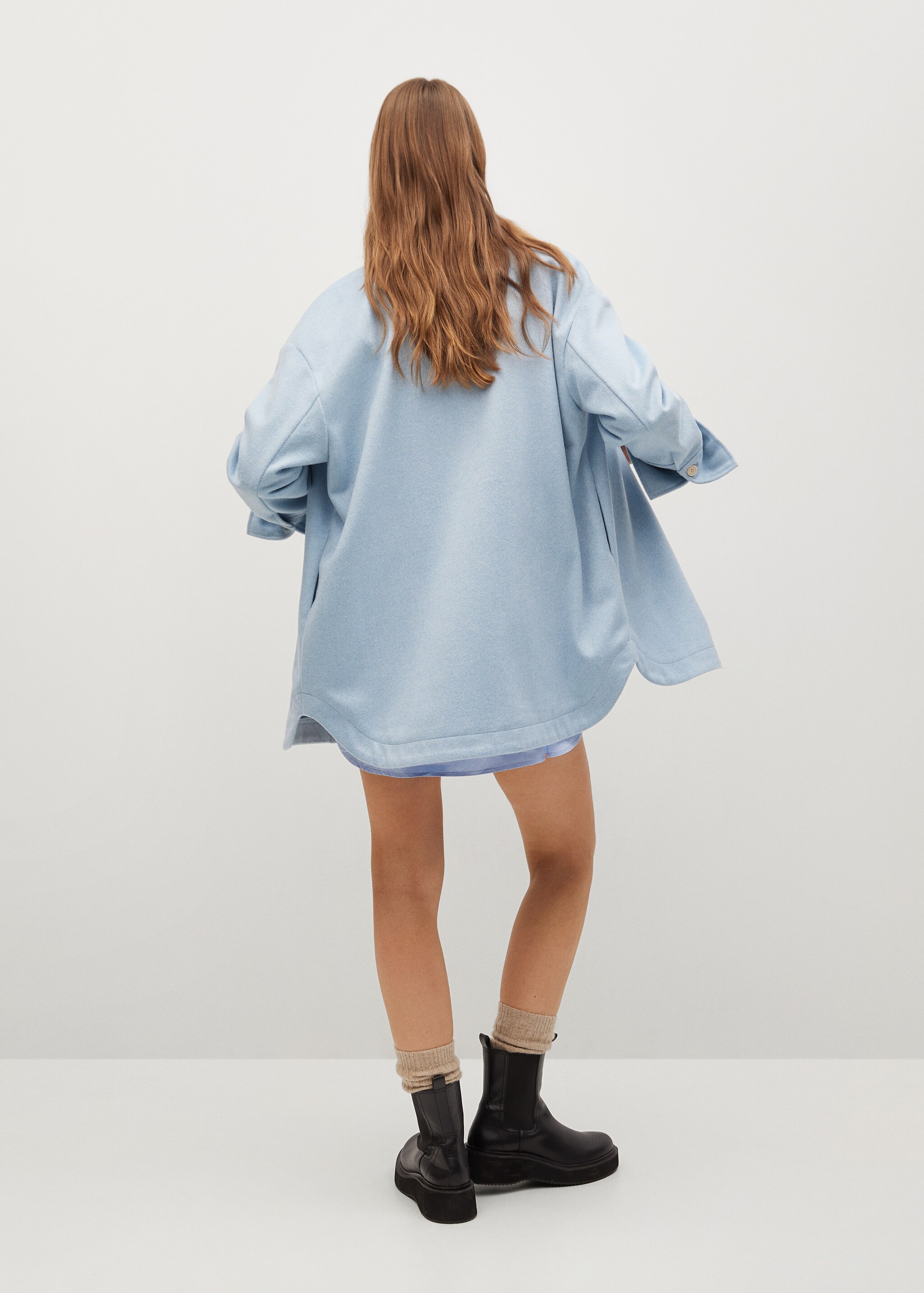 Sobrecamisa lana oversize - Reverso del artículo