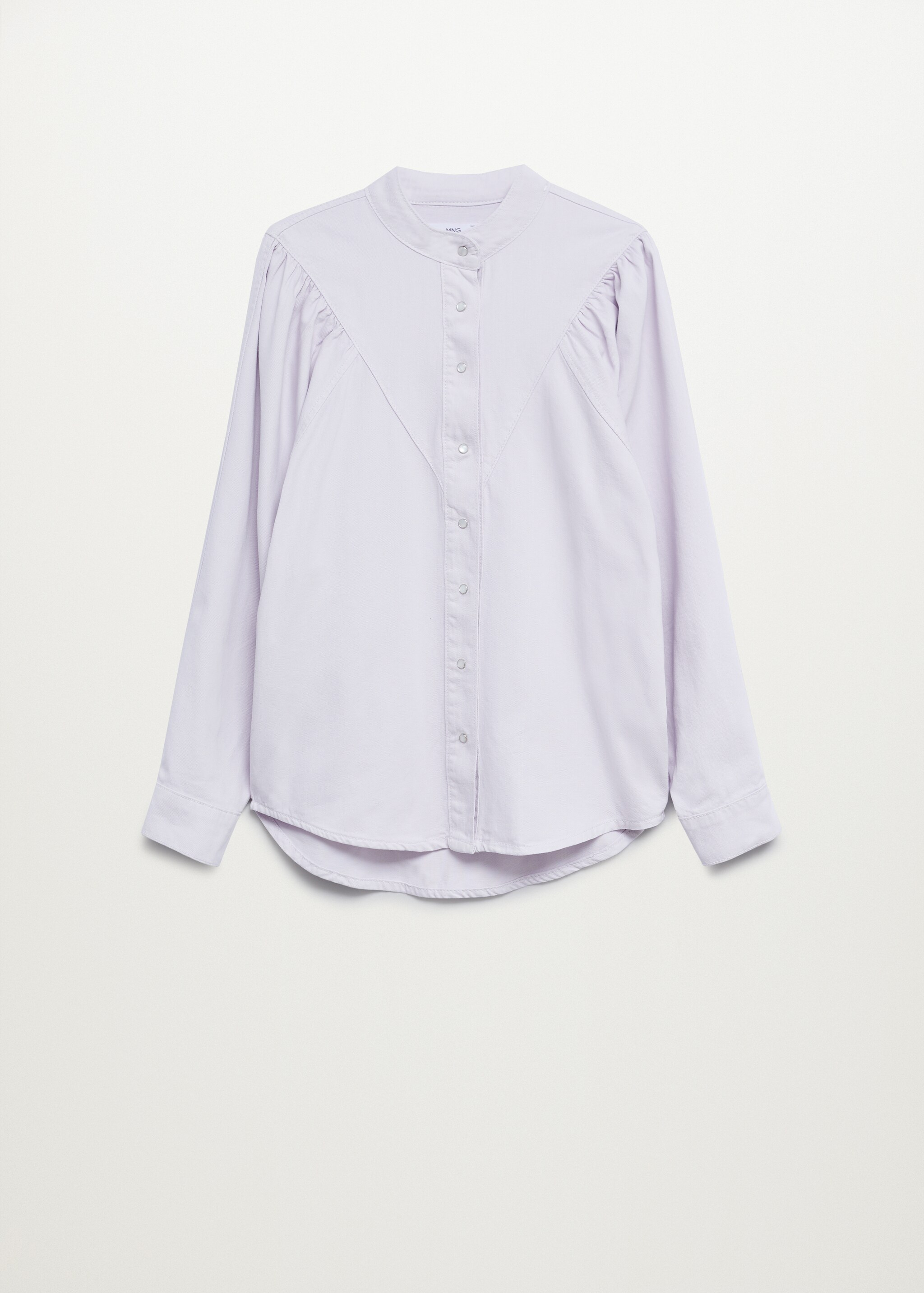 Camisa denim manga abullonada - Artículo sin modelo