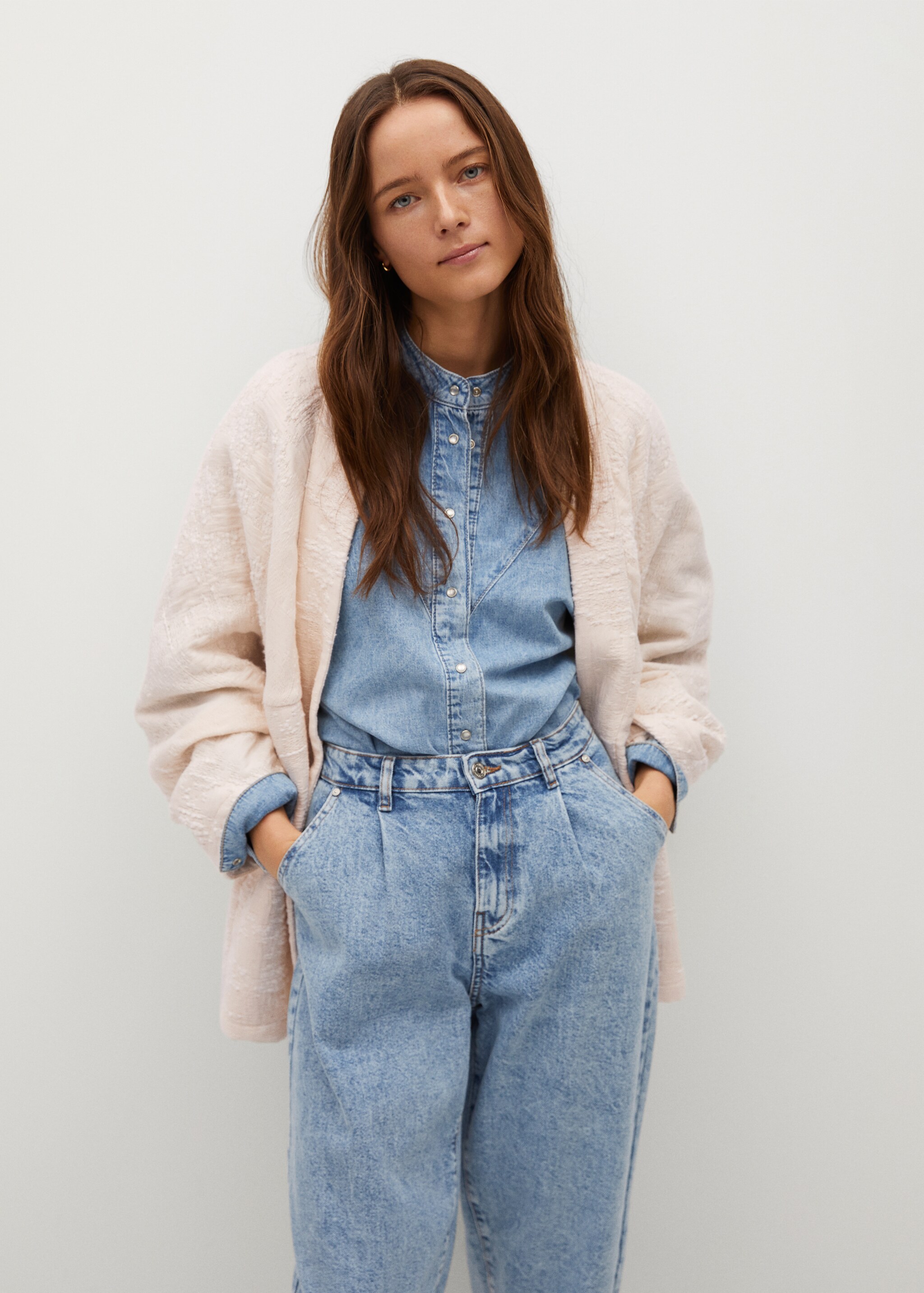 Chaqueta estilo kimono - Plano medio