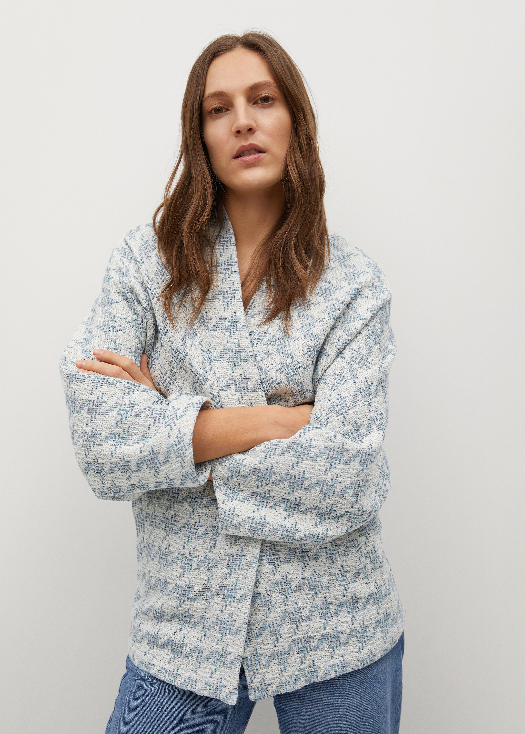 Chaqueta estilo kimono - Plano medio