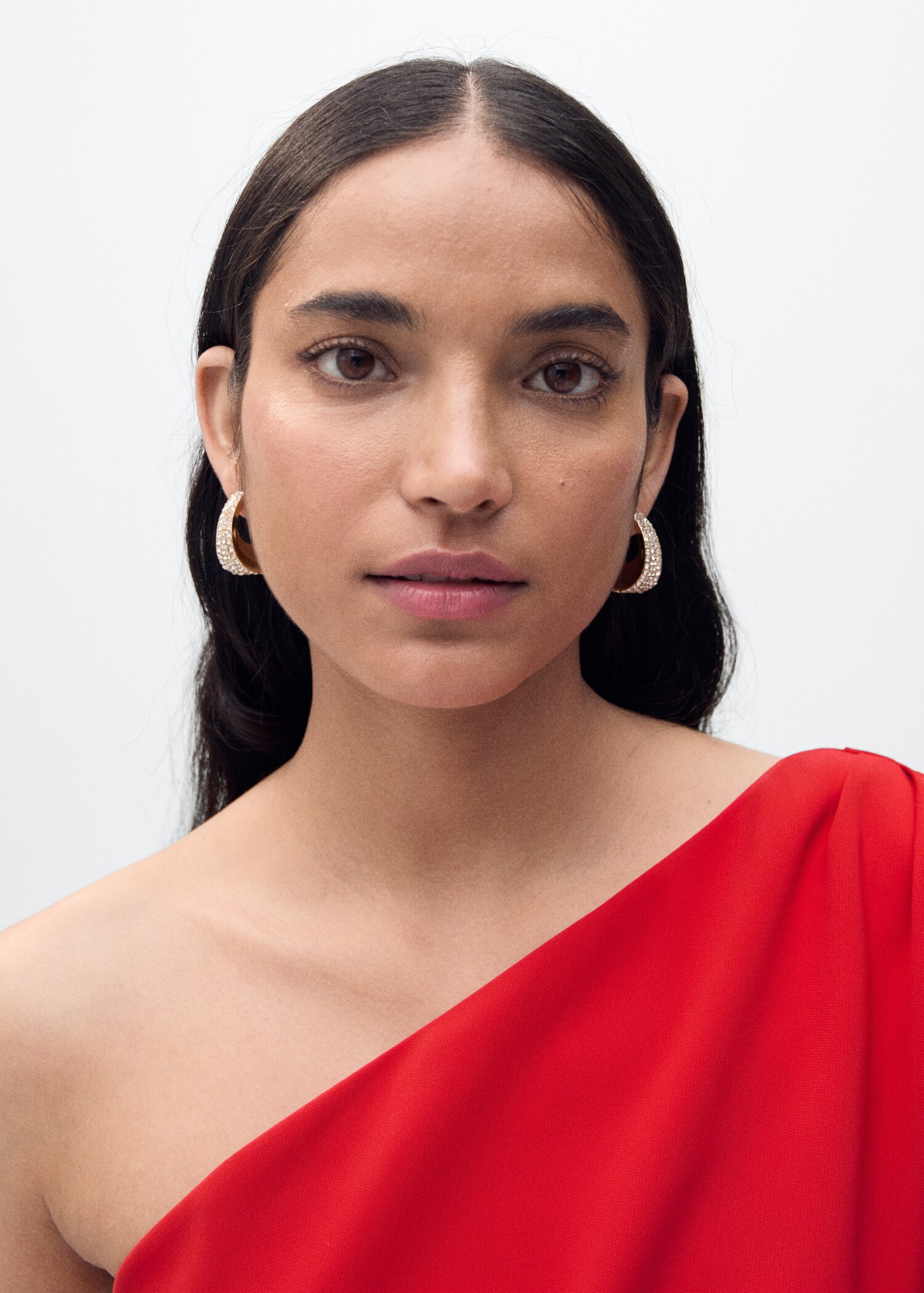 Asymmetrical flared-sleeve jumpsuit - Details of the article 1