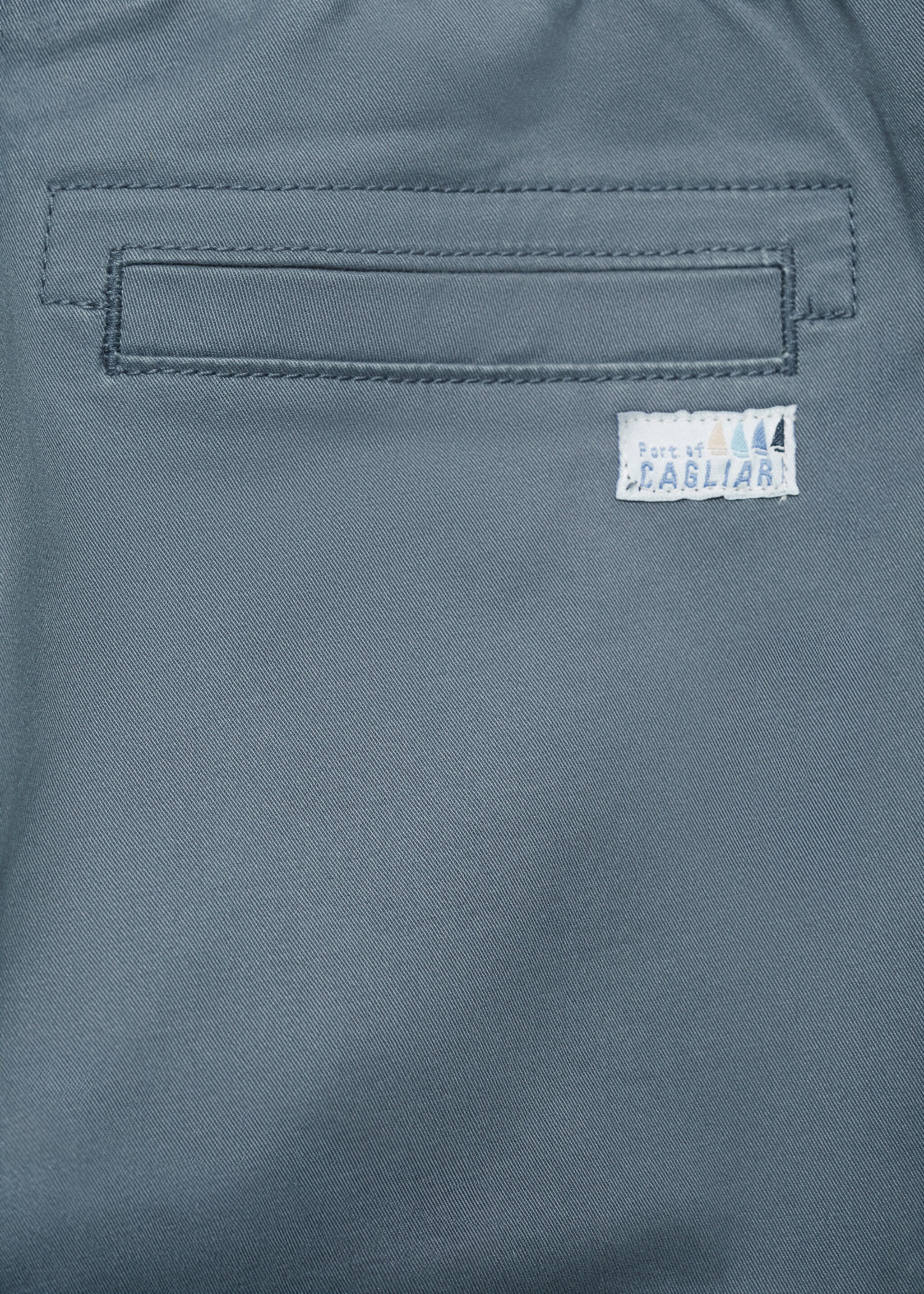 Cotton cargo trousers - Details of the article 0, China Blue. Ref: 87084781-00.