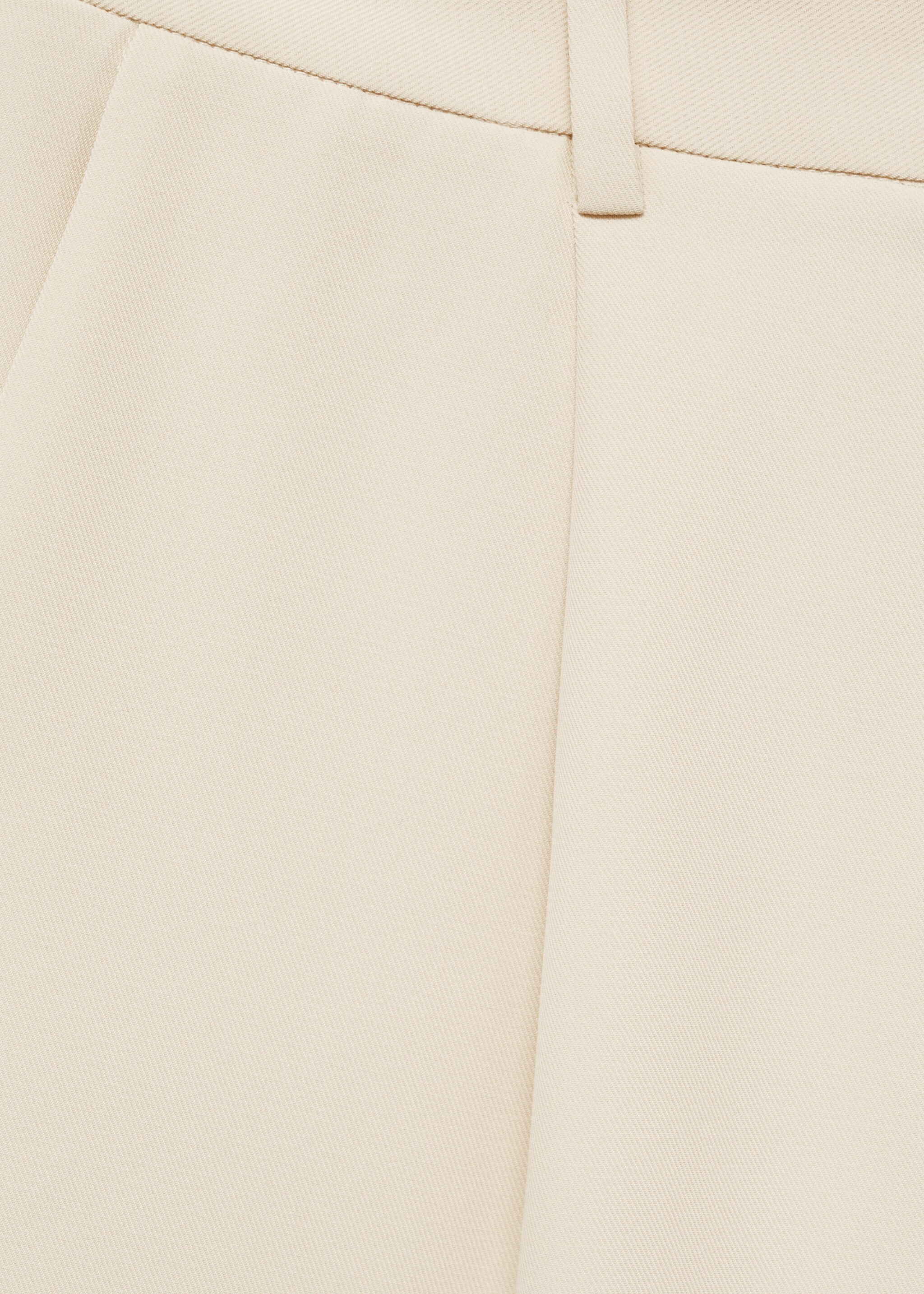 Oblekové šortky s vysokým pasem - Detail zboží 8, Bílá. Ref: 87084782-00.