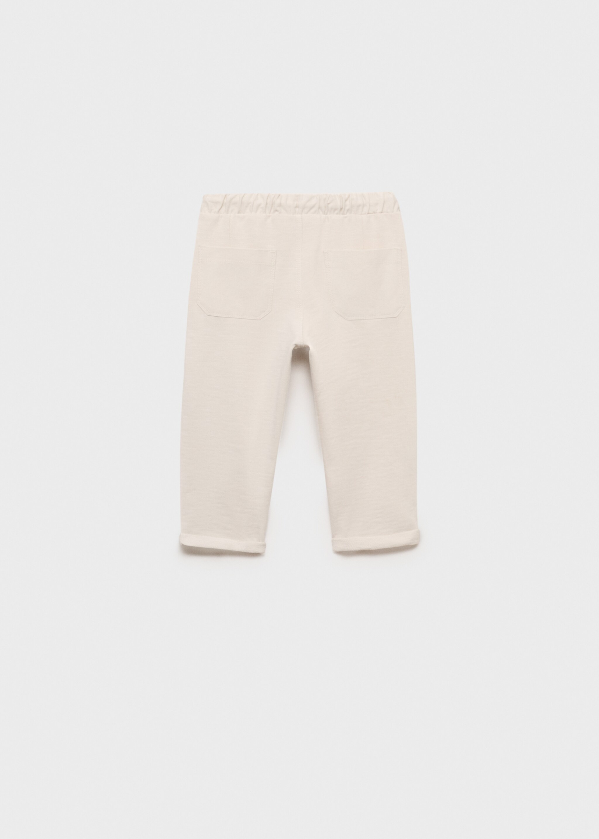 Joggerpants aus Strick - Rückseite des Artikels, Eisgrau. Ref: 87084786-00.