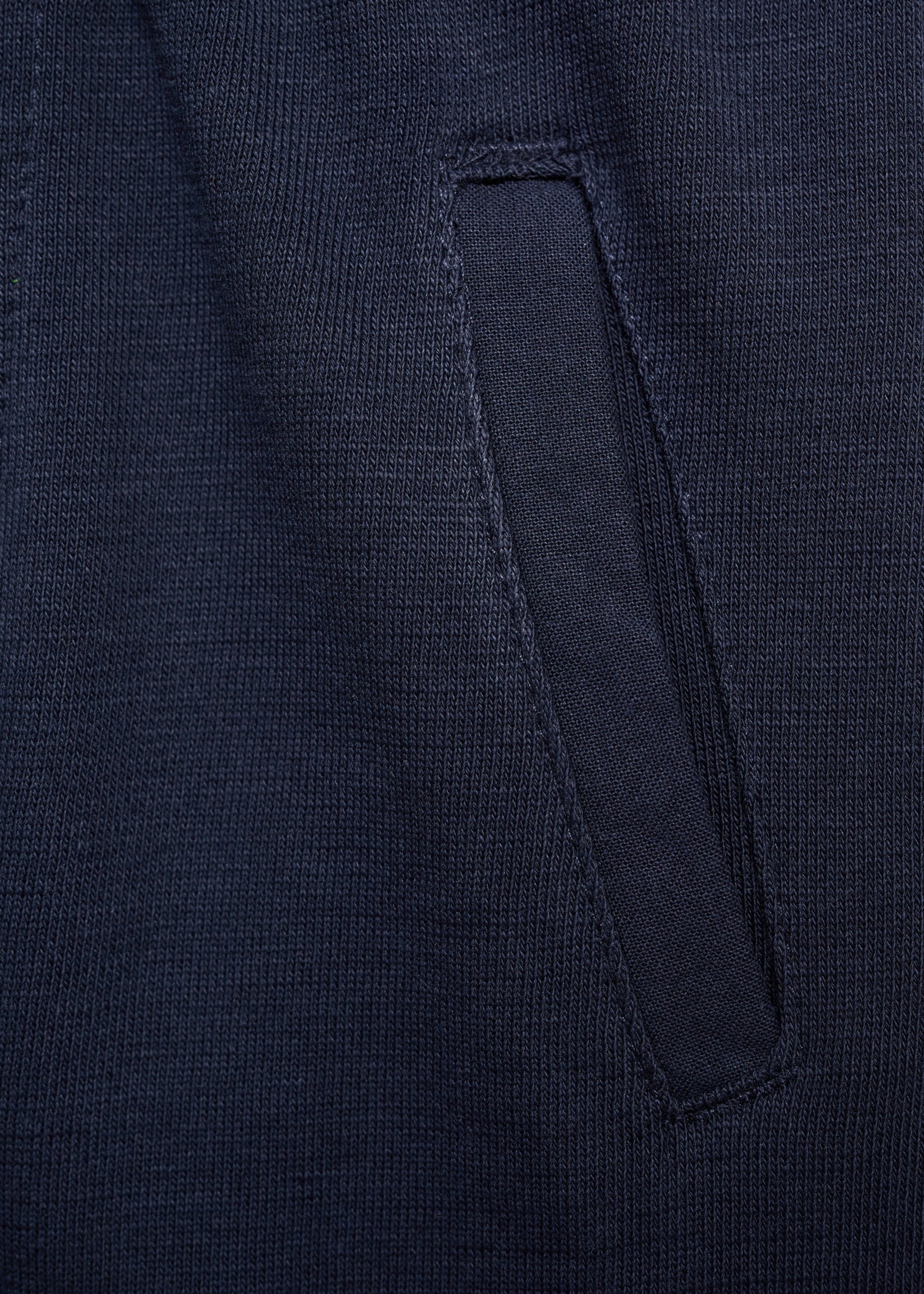 Knit jogger-style trousers - Details of the article 0, Dark Navy. Ref: 87084786-00.