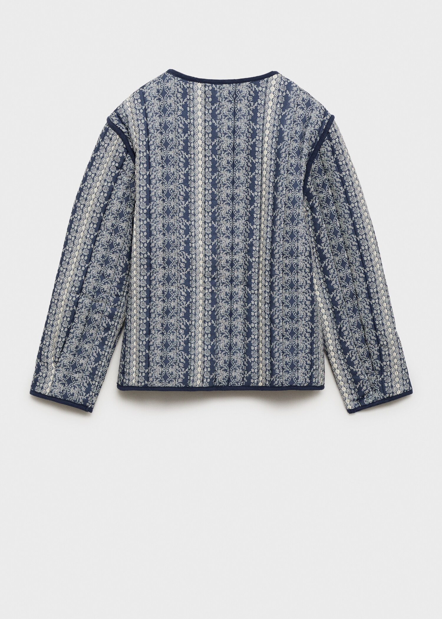 Jaqueta embuatada estampada - Revers de l'article