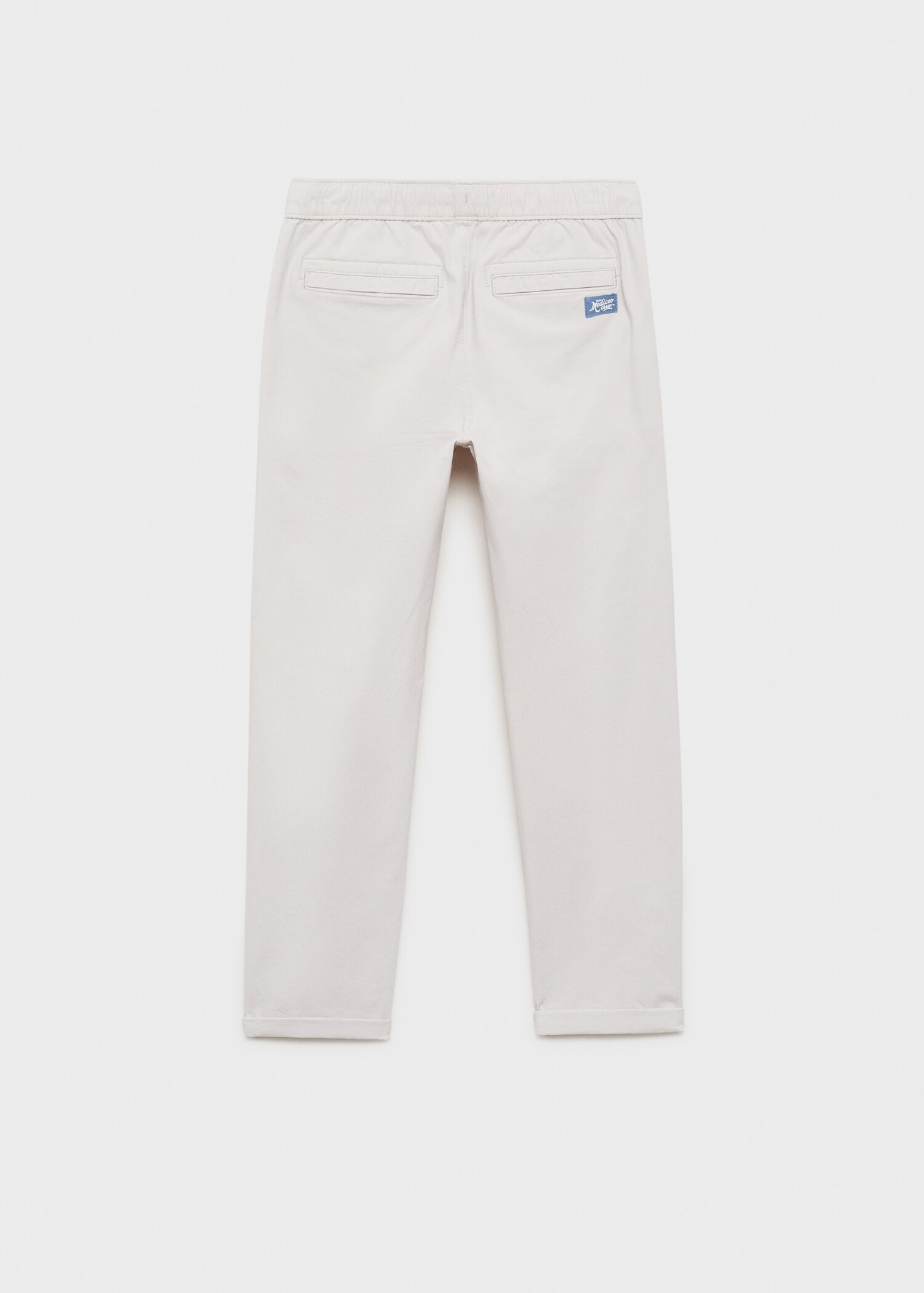 Slim-fit cotton trousers - Reverse of the article