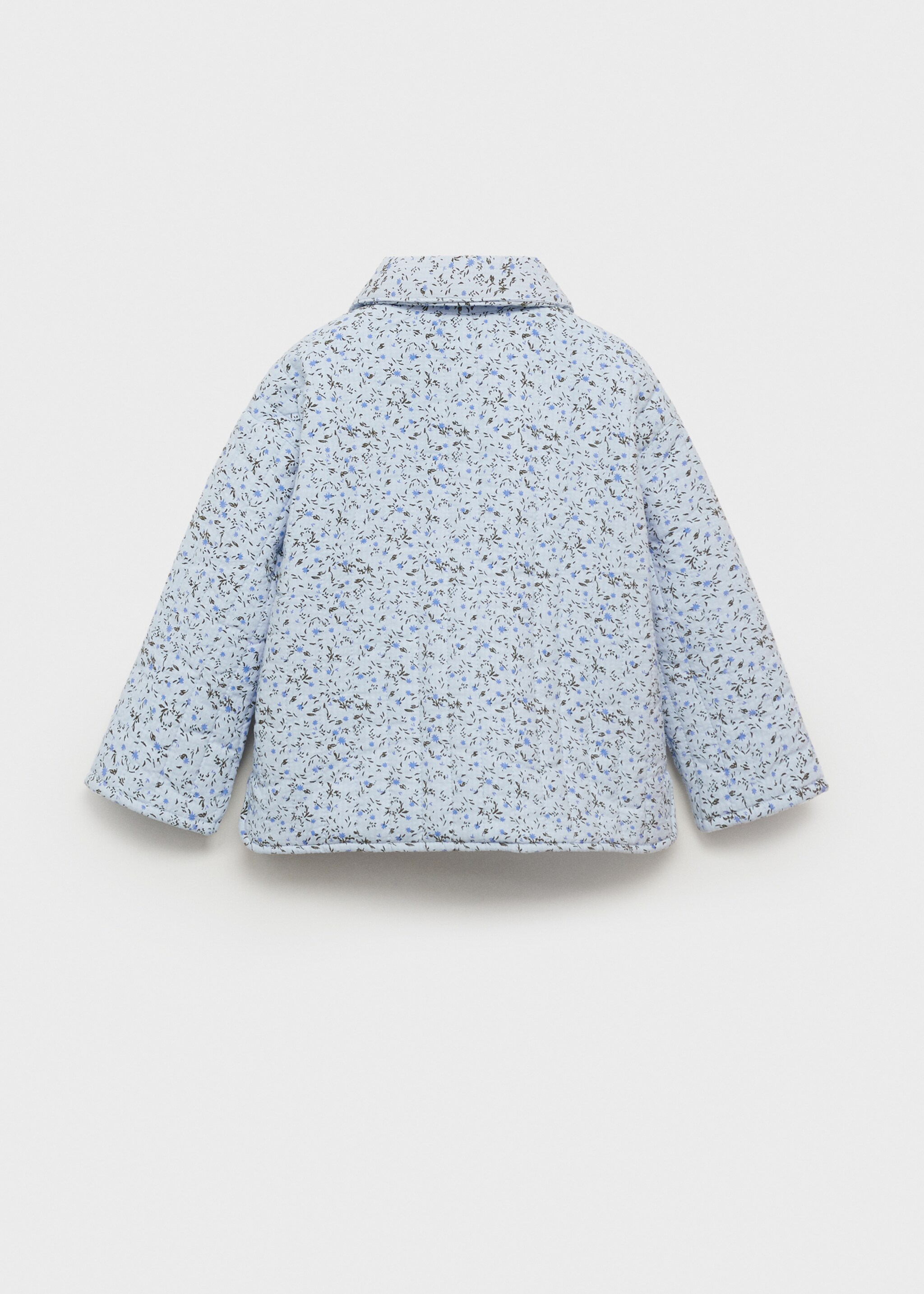 Floral print jacket - Reverse of the article, Ecru. Ref: 87084796-00.