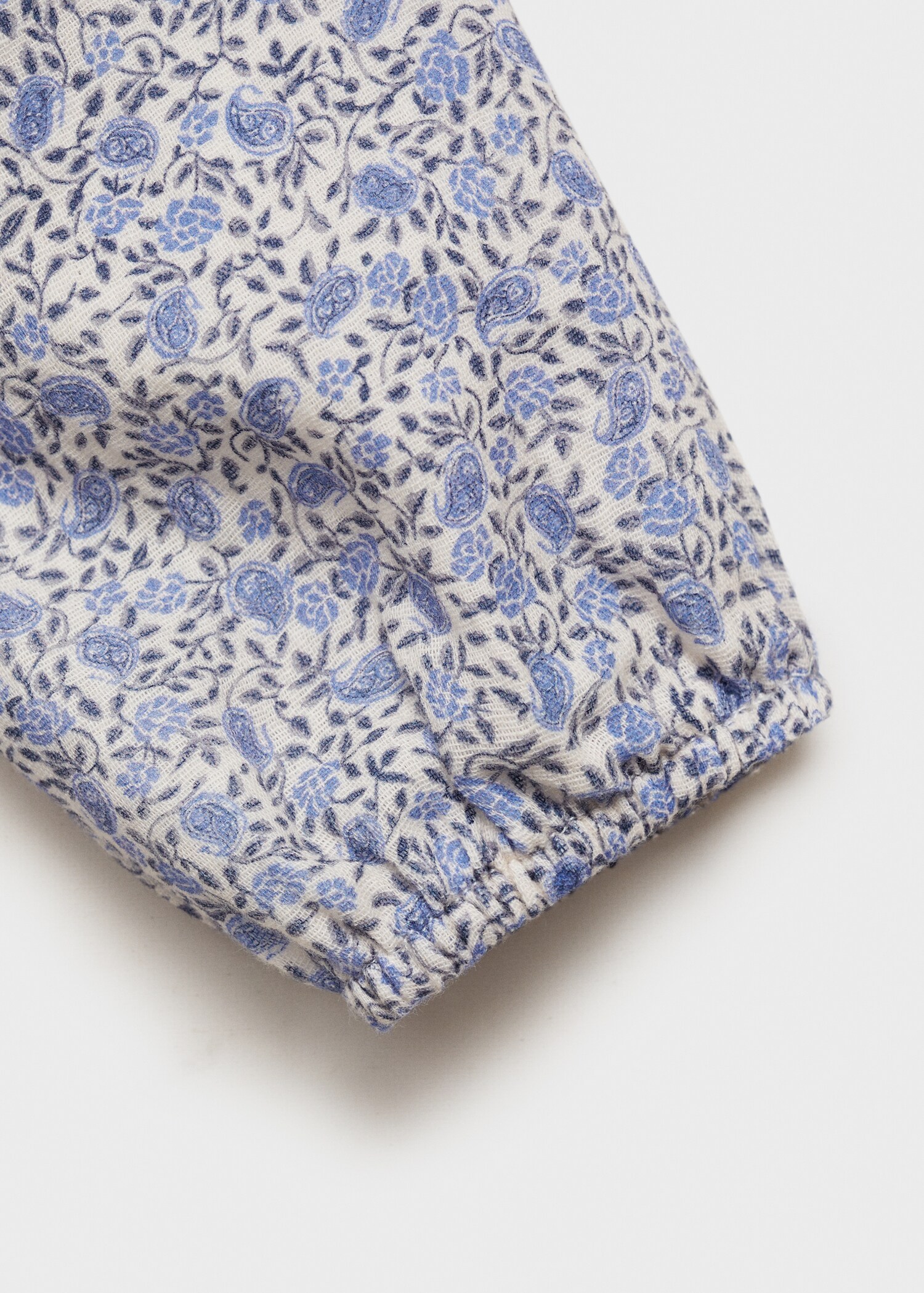 Floral-print cotton jumpsuit - Details of the article 0