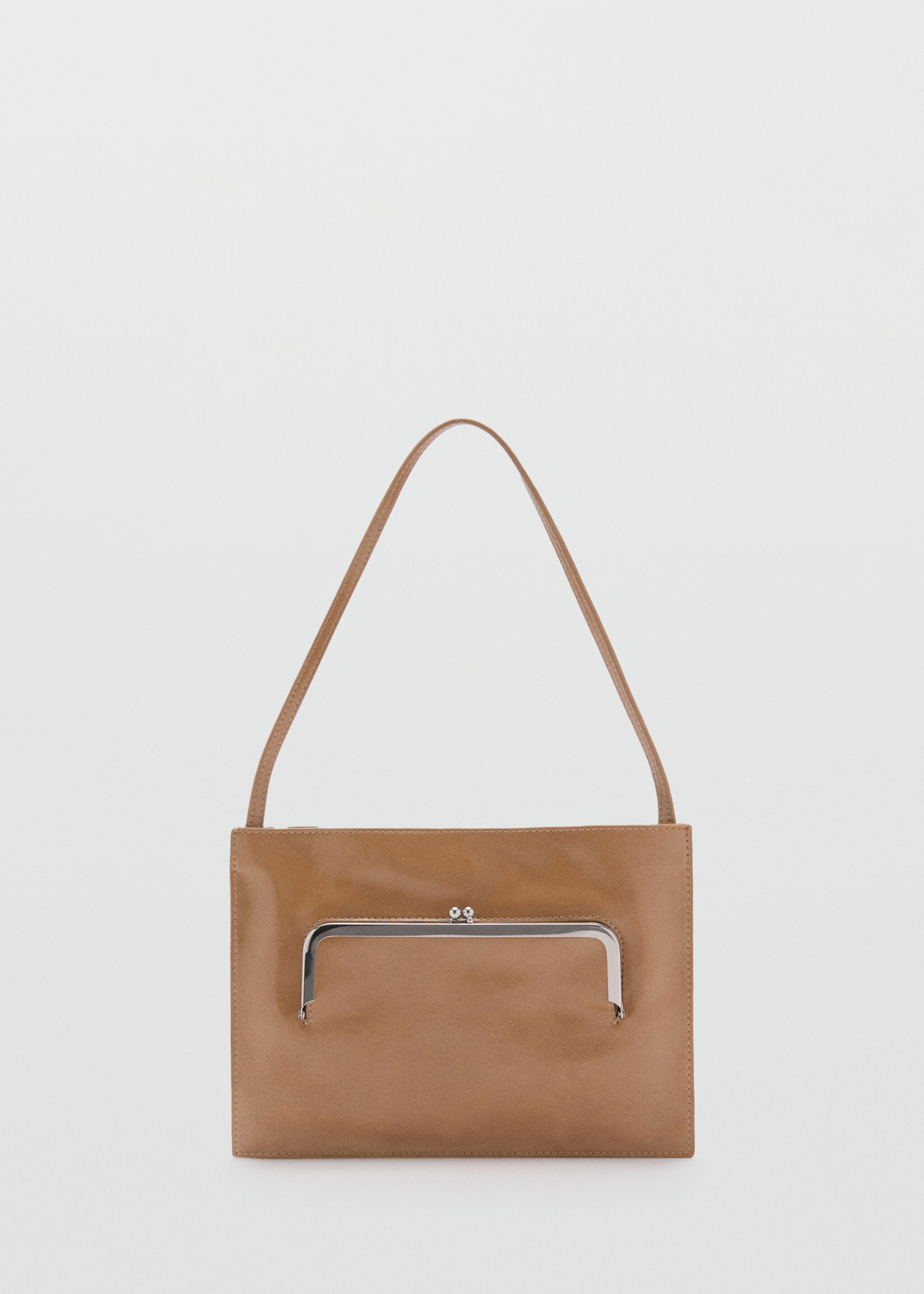 Shoulder bag with pochette pocket - Article without model, Medium Brown. Ref: 87084805-00.